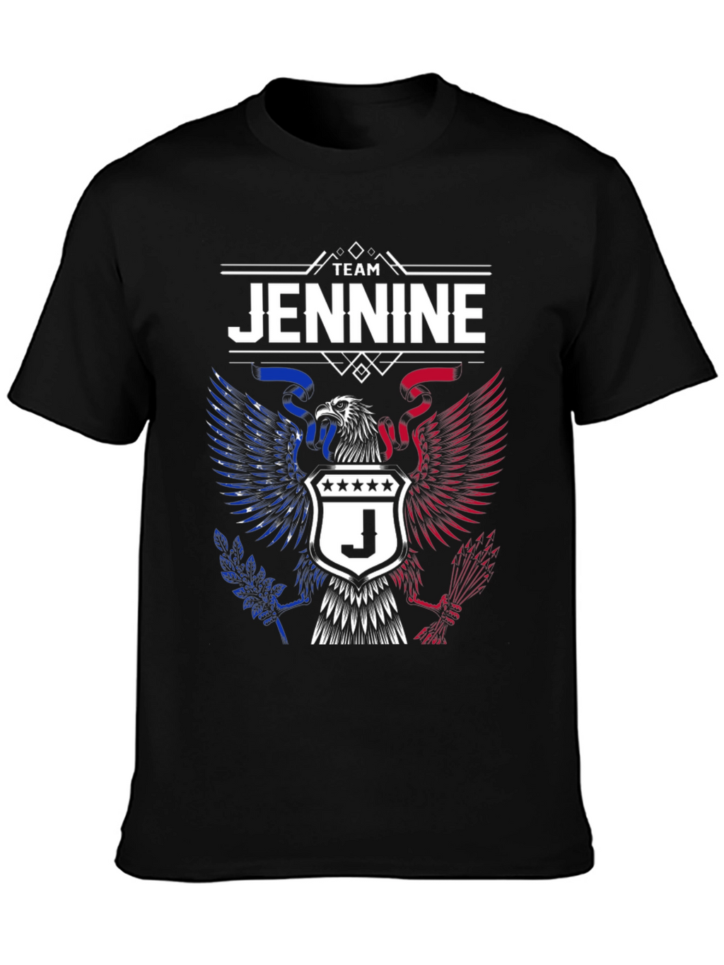 Team Jennine Eagle Crest Graphic T-Shirt