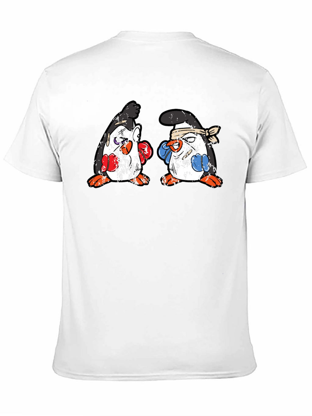Penguin Boxing T-Shirt - Black Cotton Tee