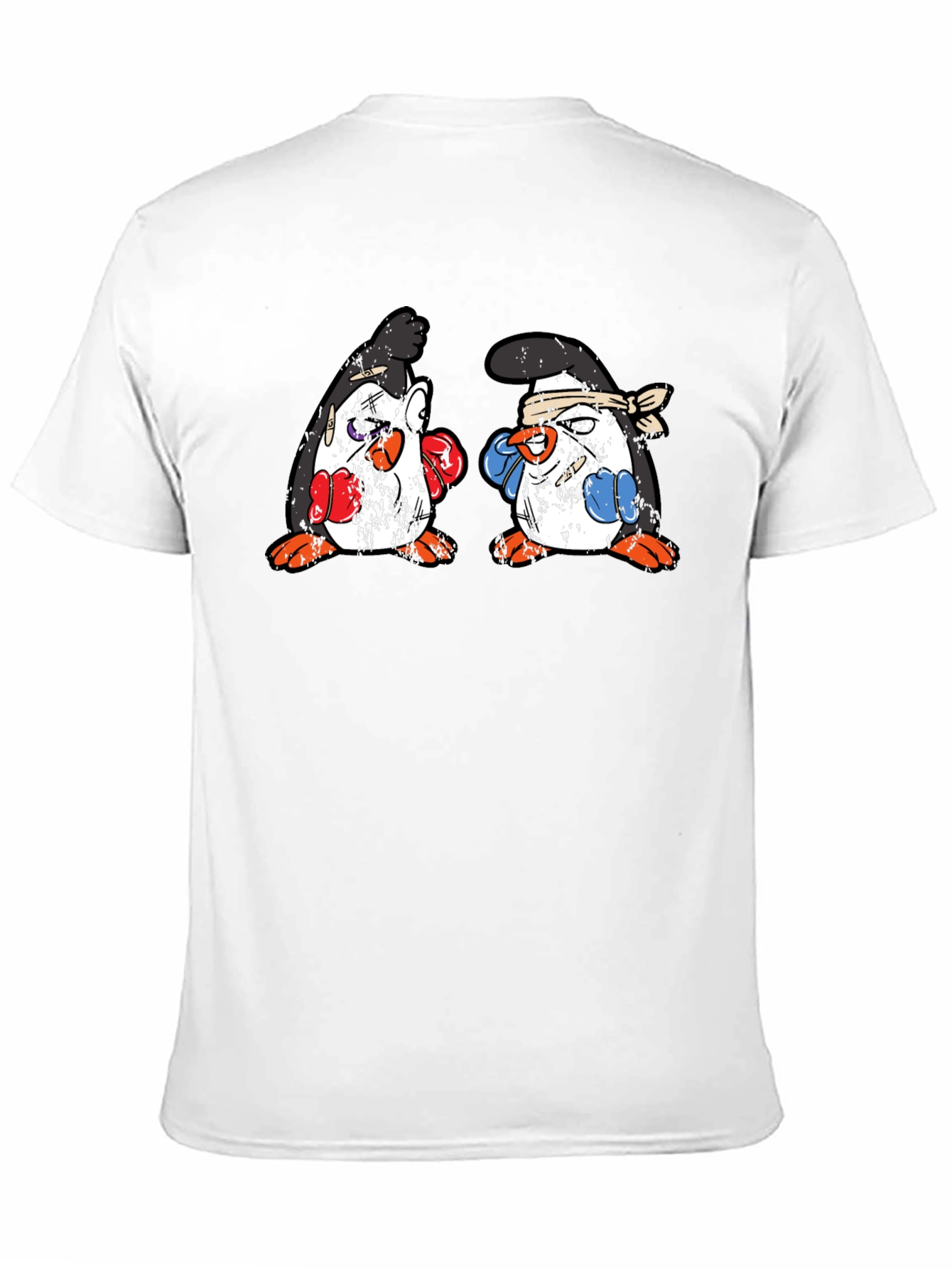 Penguin Boxing T-Shirt - Black Cotton Tee