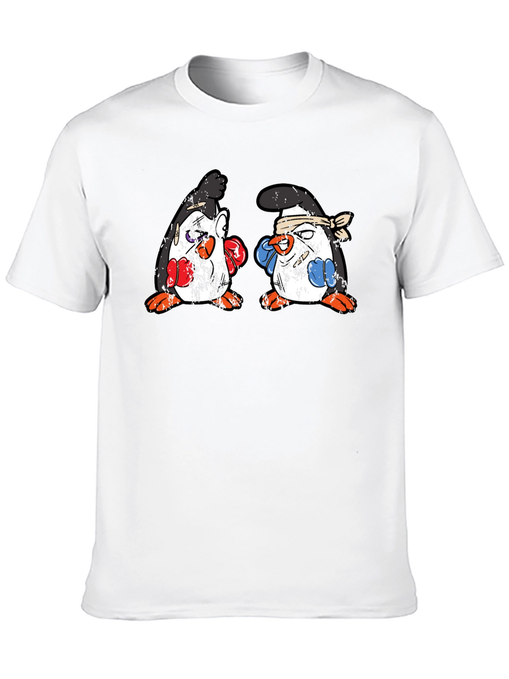Penguin Boxing T-Shirt - Black Cotton Tee