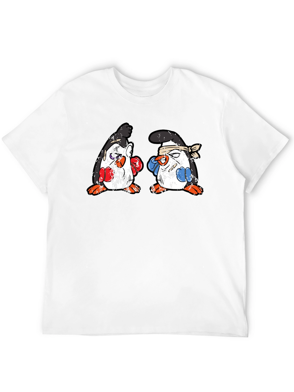 Penguin Boxing T-Shirt - Black Cotton Tee