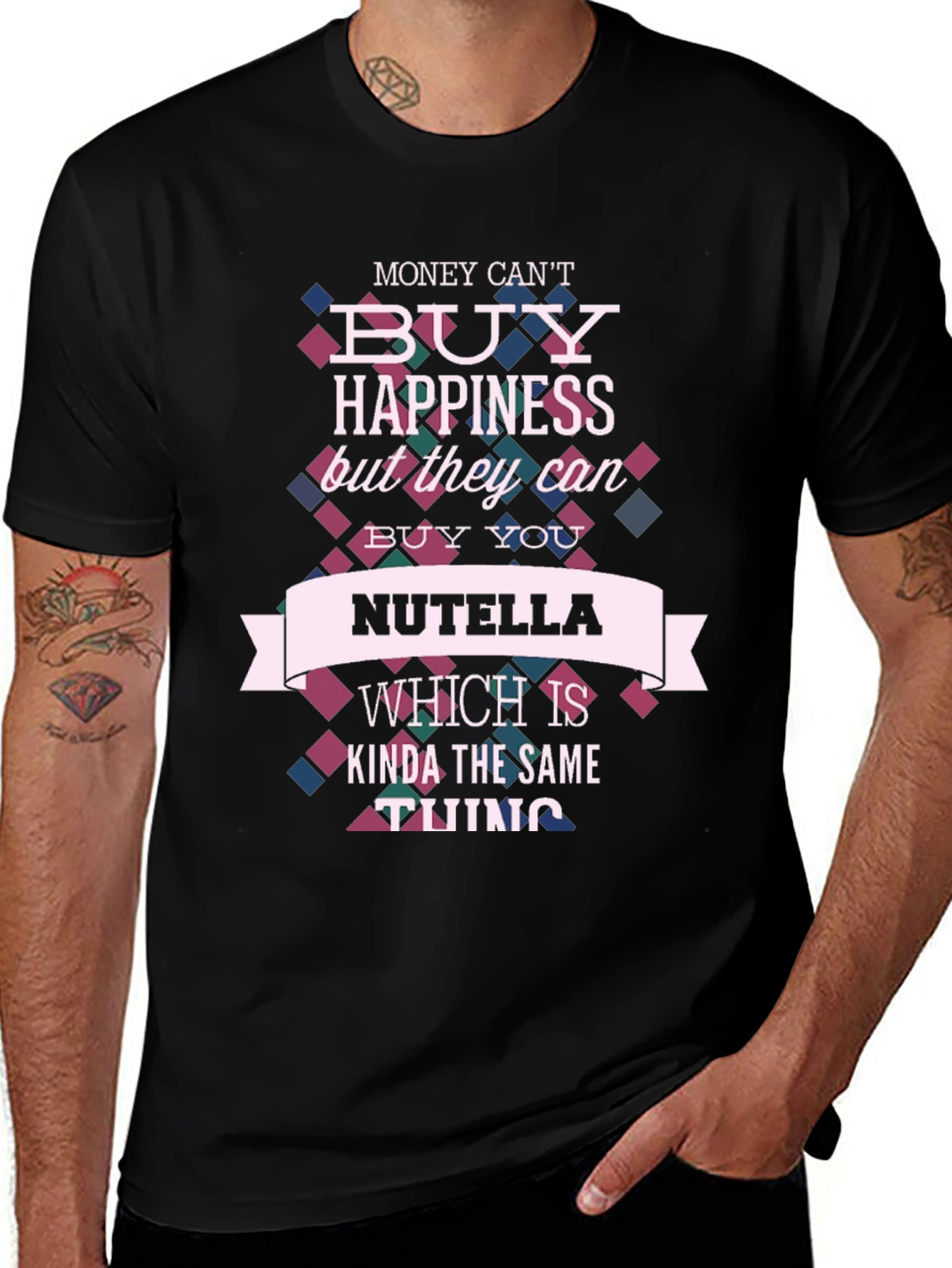 Nutella Happiness T-Shirt - Funny Novelty Tee