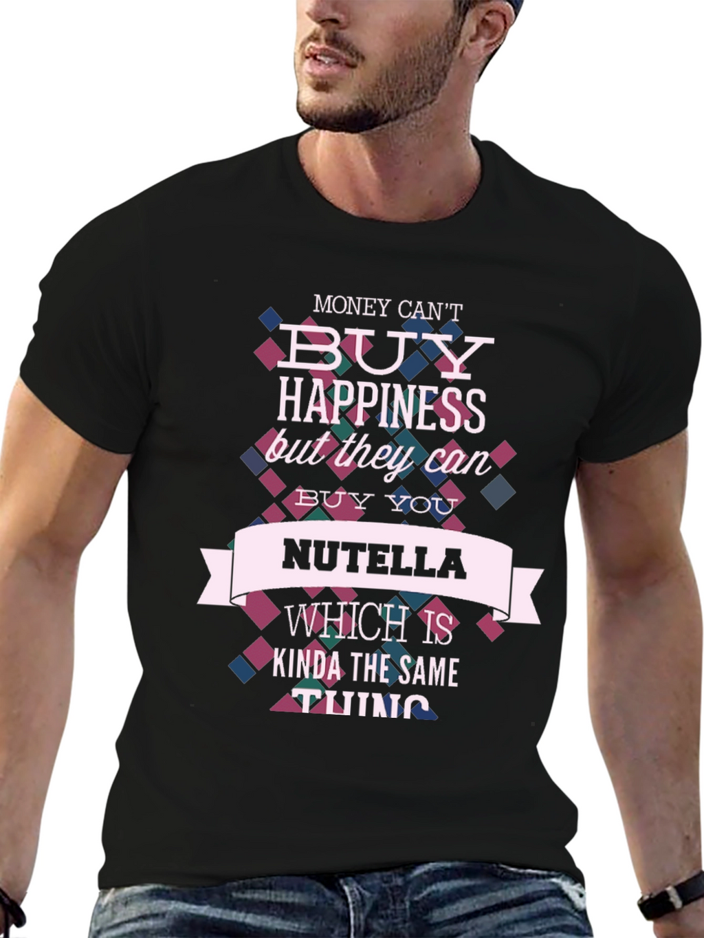 Nutella Happiness T-Shirt - Funny Novelty Tee