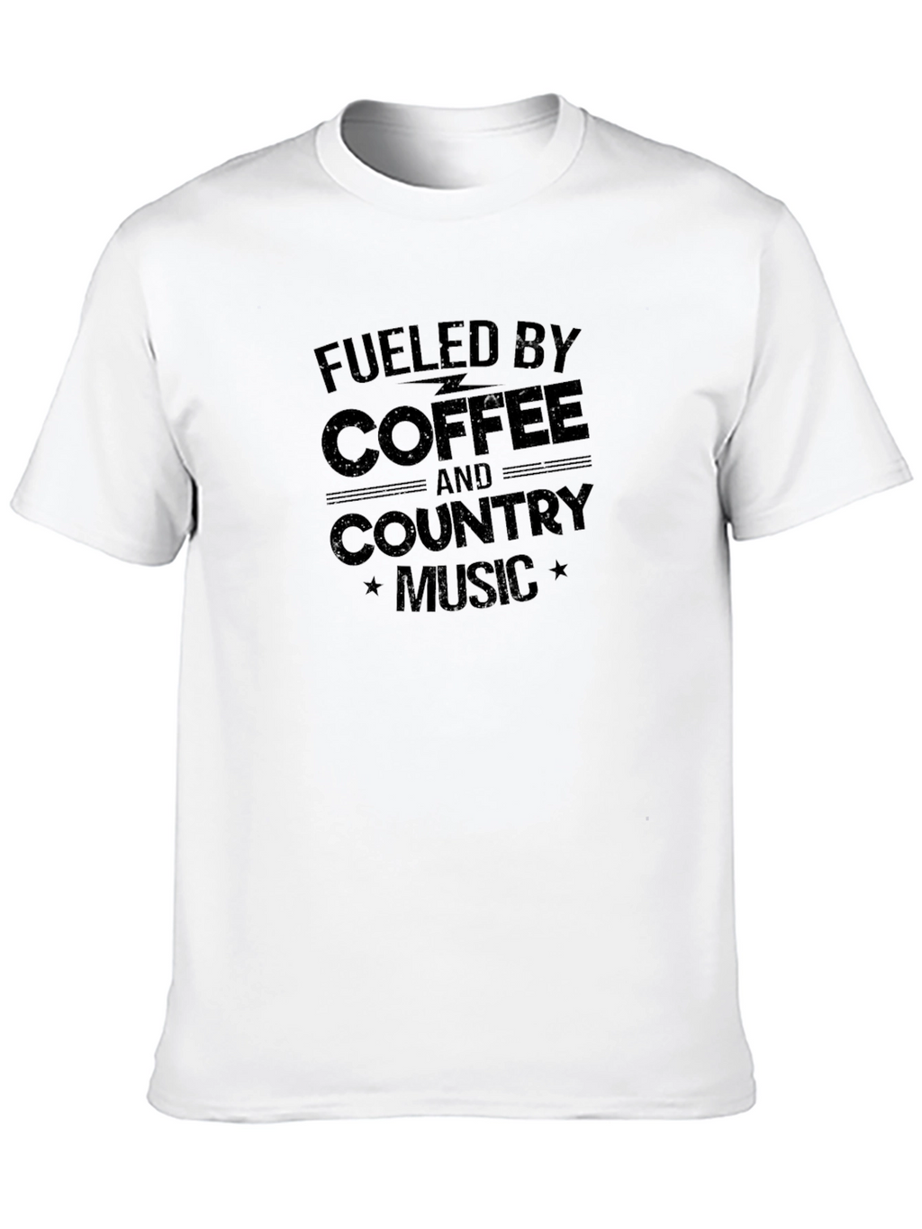 Fueled By Coffee & Country Music Graphic T-Shirt