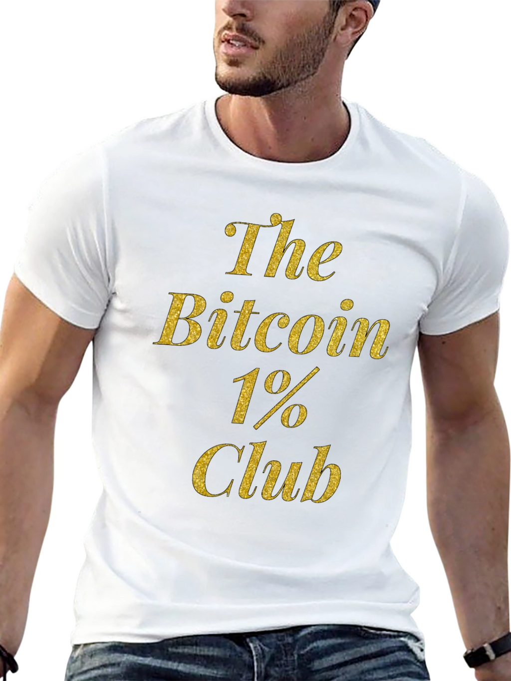 Bitcoin 1% Club Black T-Shirt