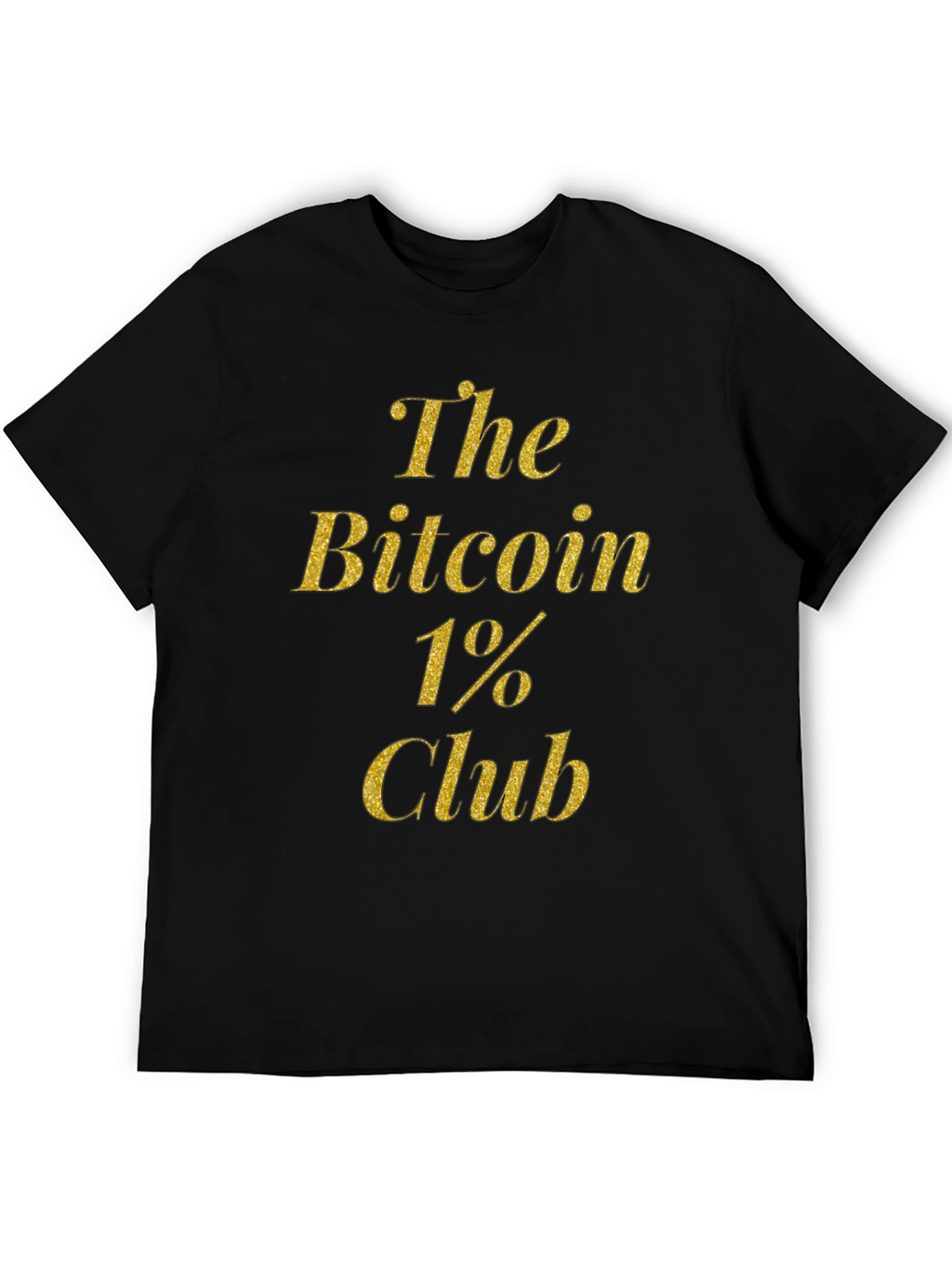 Bitcoin 1% Club Black T-Shirt