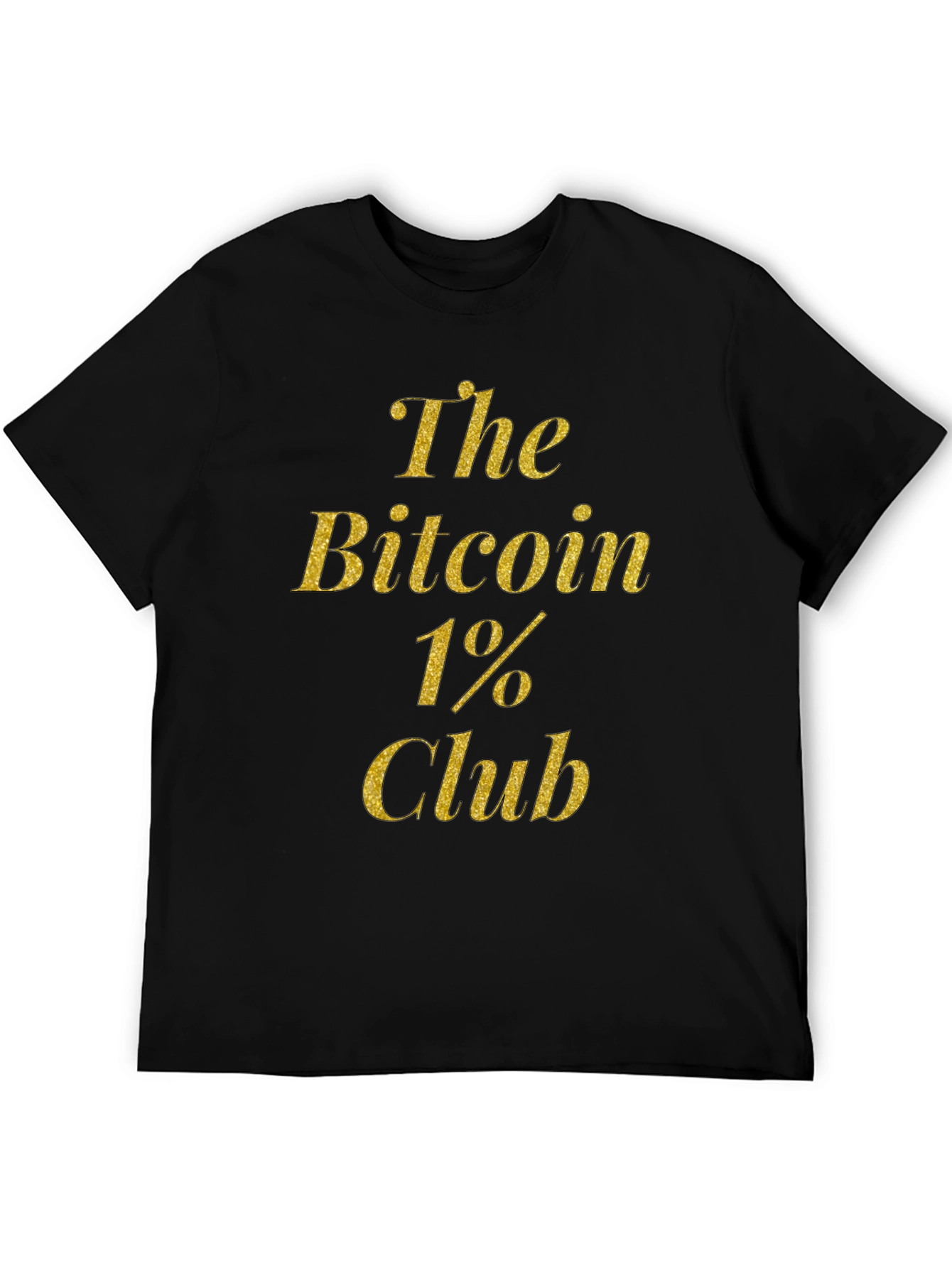 Bitcoin 1% Club Black T-Shirt