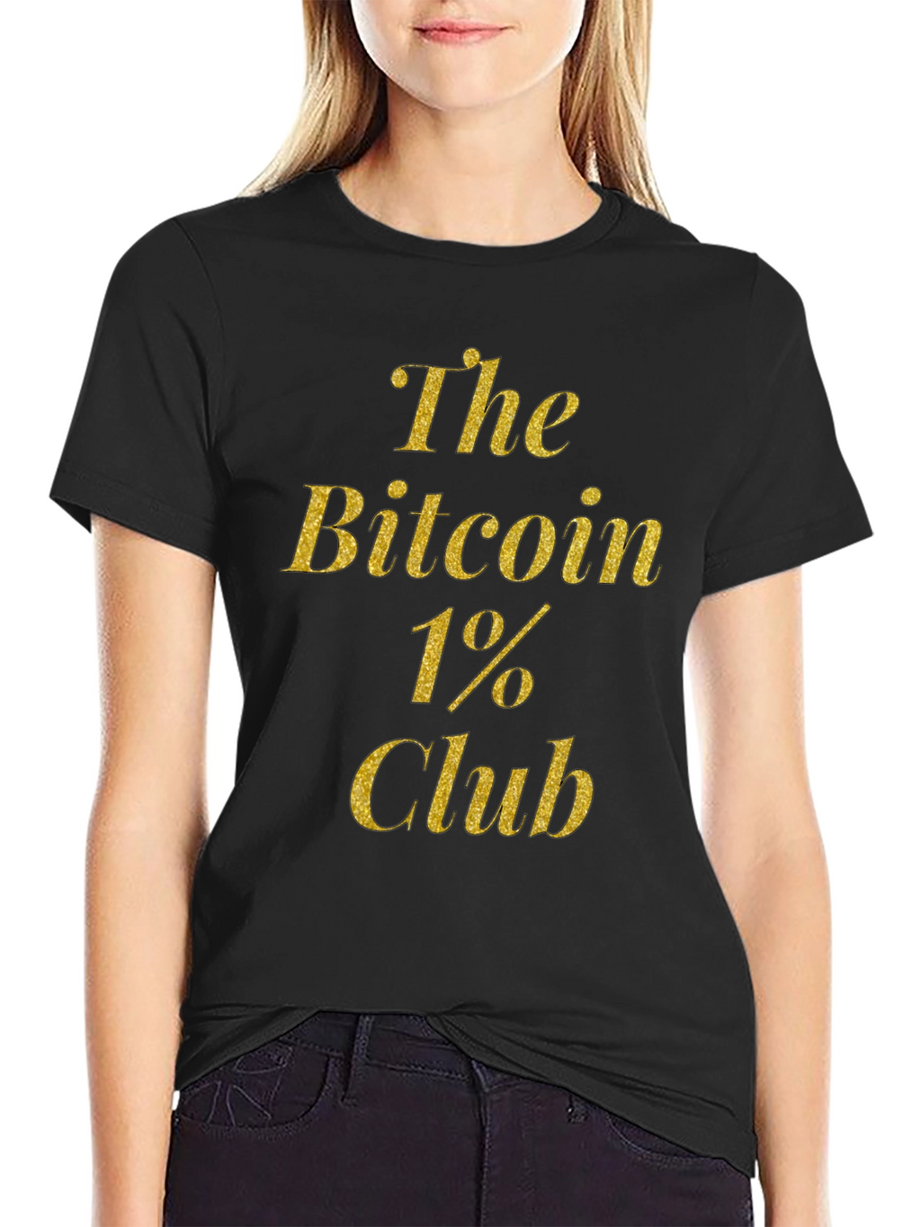 Bitcoin 1% Club Black T-Shirt