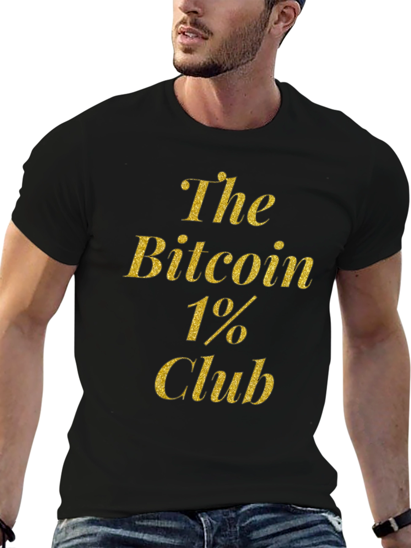 Bitcoin 1% Club Black T-Shirt
