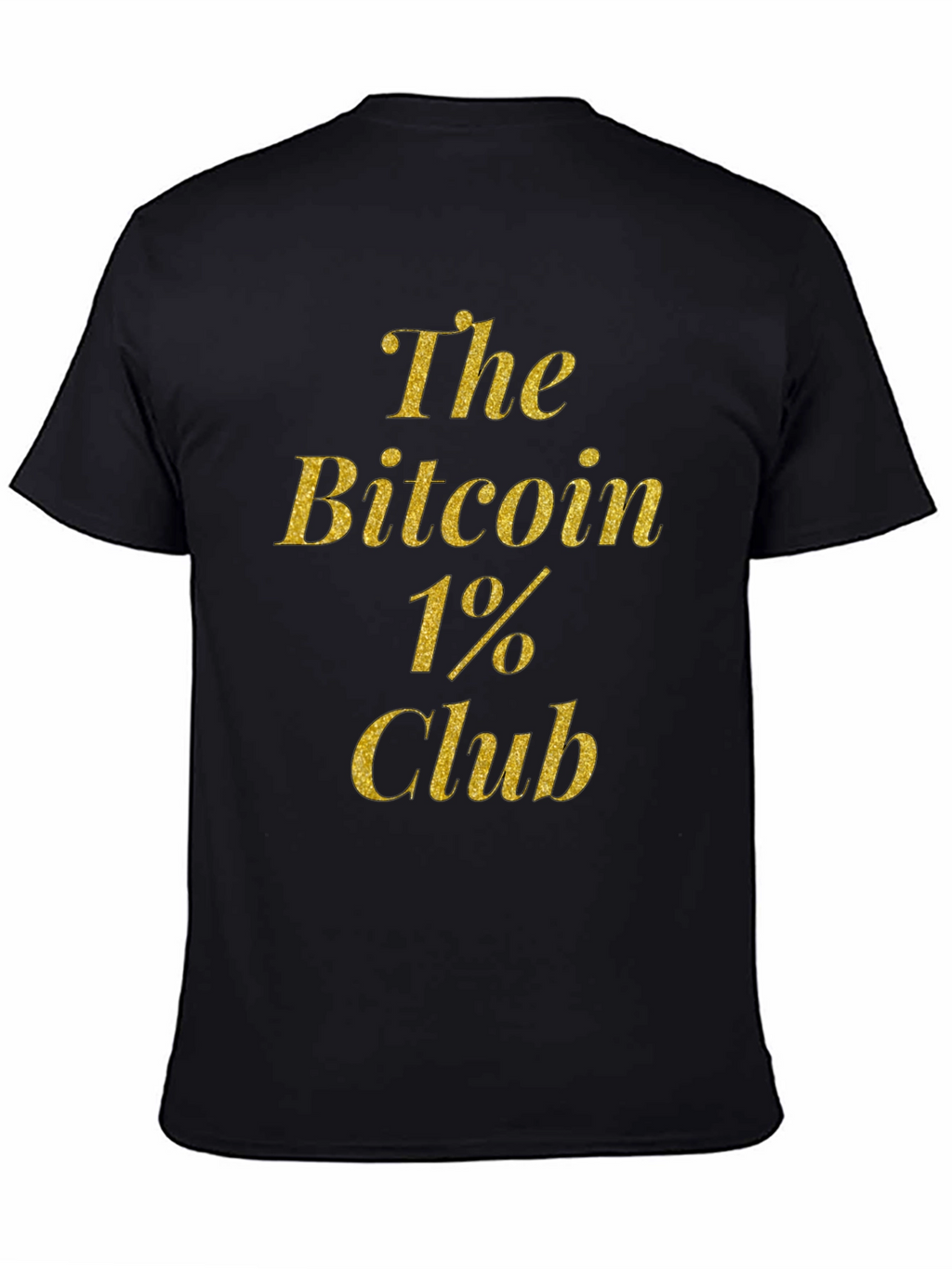 Bitcoin 1% Club Black T-Shirt