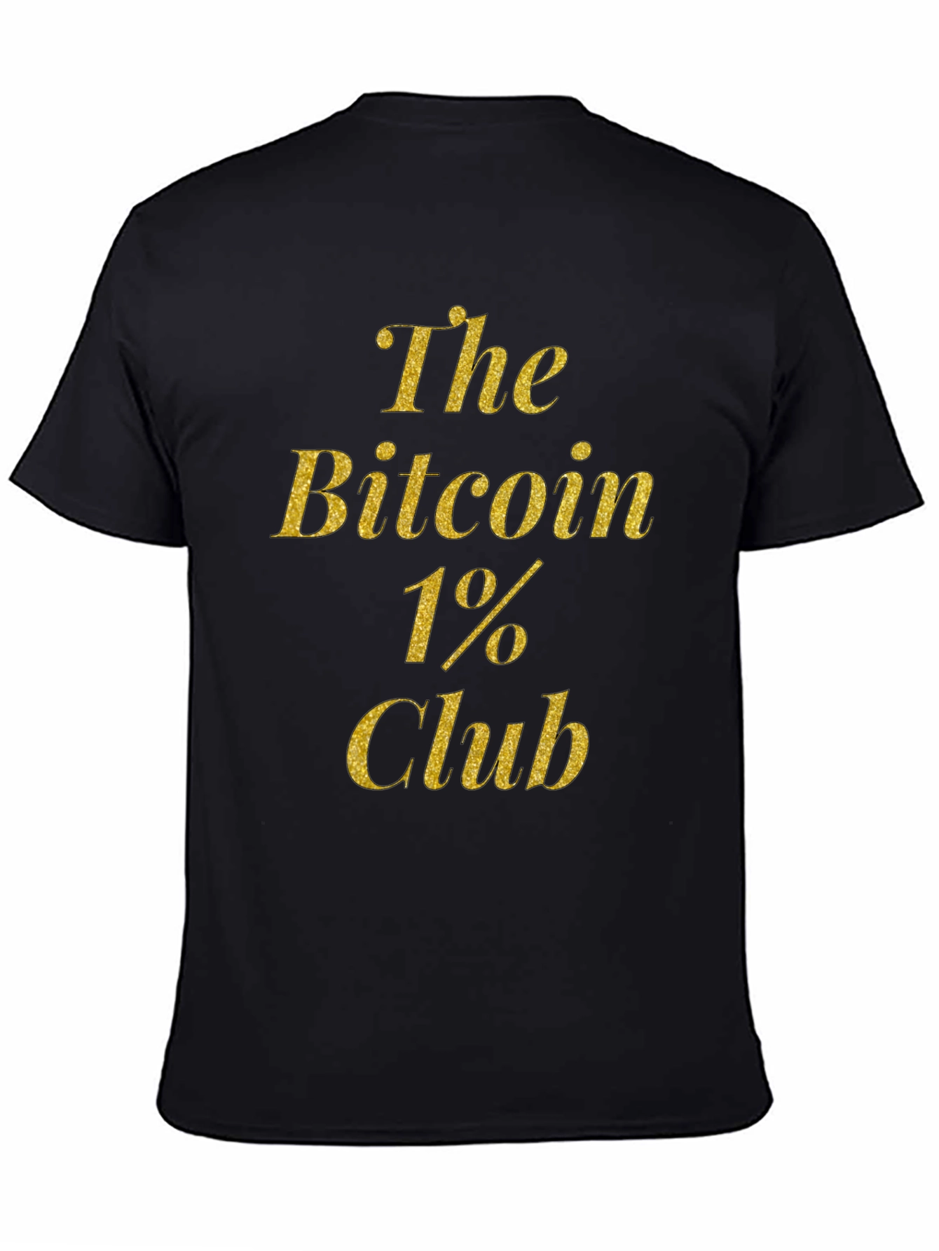 Bitcoin 1% Club Black T-Shirt