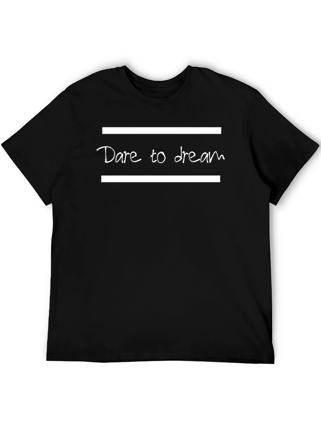 Dare to Dream Graphic Tee - Stylish Black T-Shirt