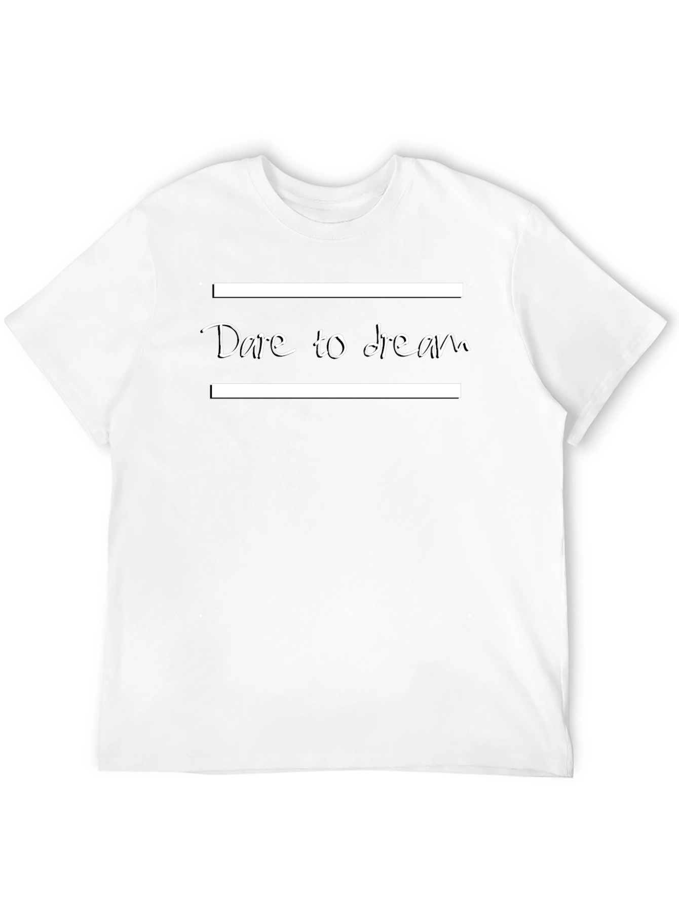 Dare to Dream Graphic Tee - Stylish Black T-Shirt