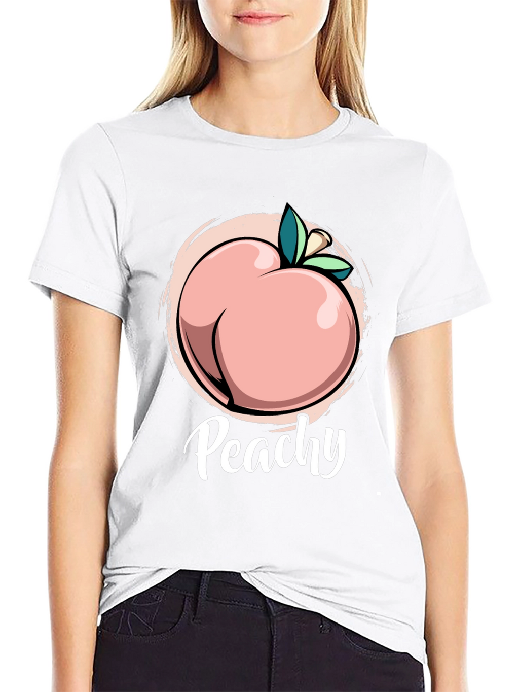 Peachy T-Shirt - Funny Fruit Pun Tee