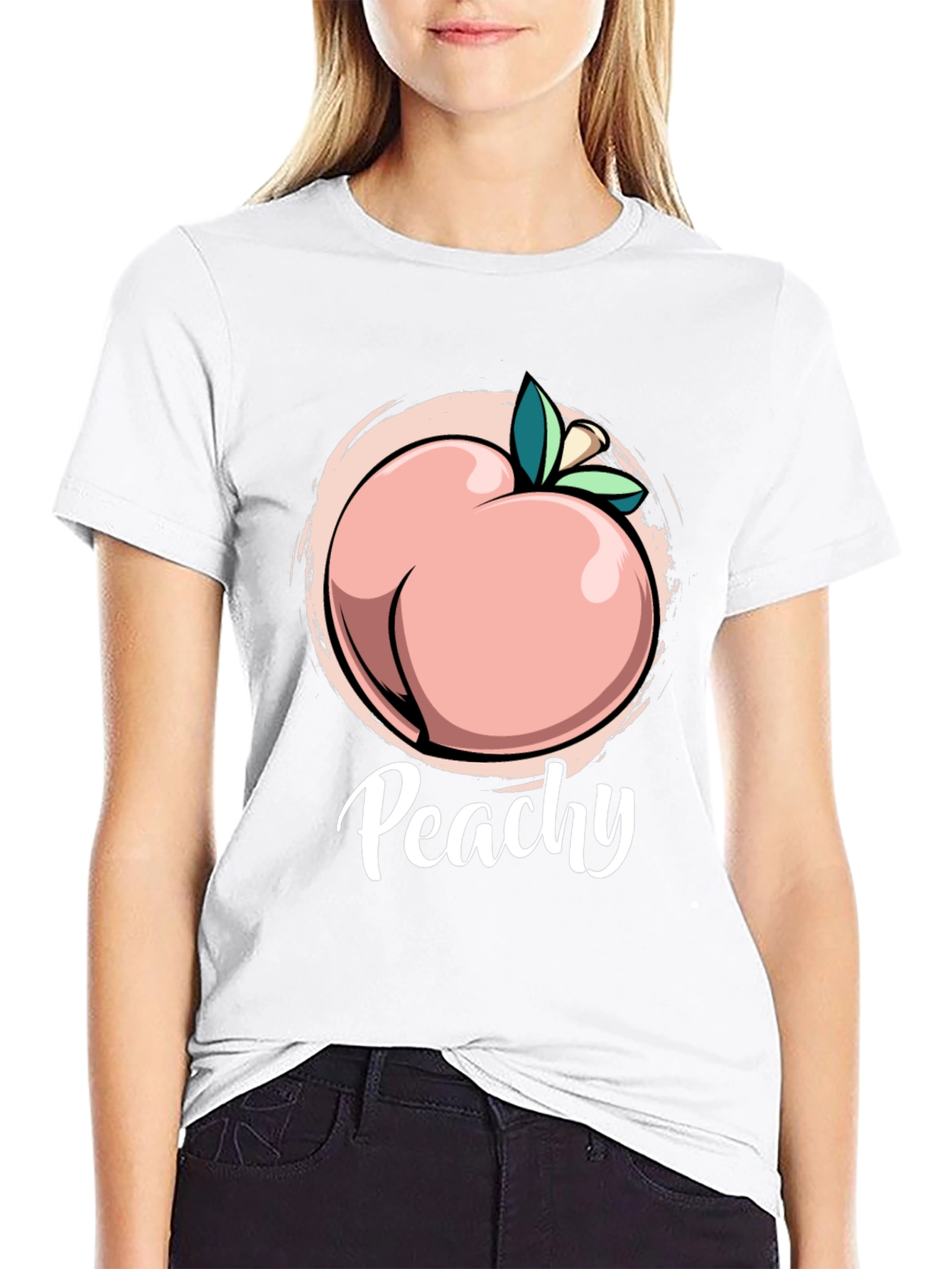 Peachy T-Shirt - Funny Fruit Pun Tee