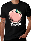 Peachy T-Shirt - Funny Fruit Pun Tee