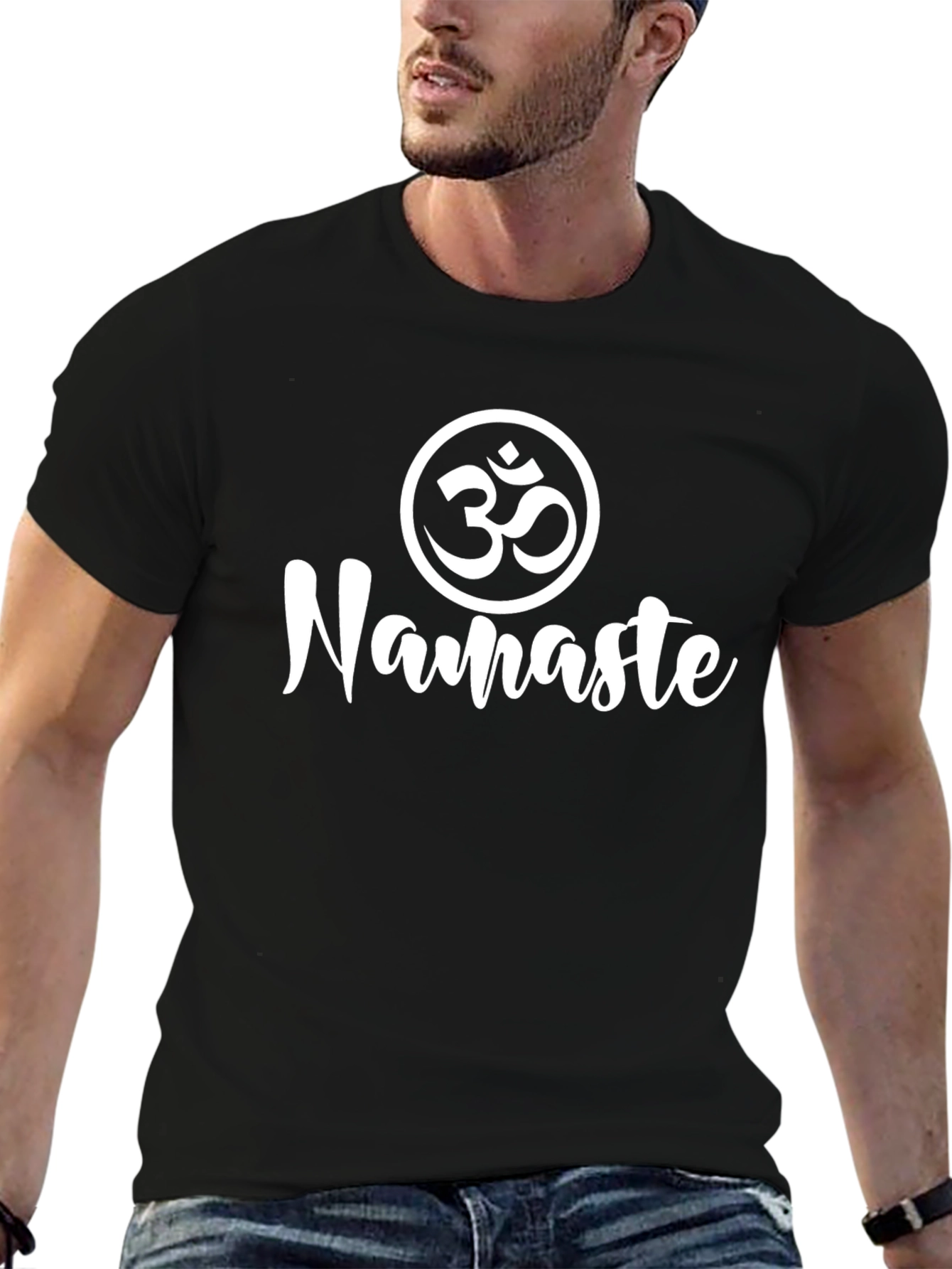 Namaste Graphic T-Shirt - Yoga Inspired Design