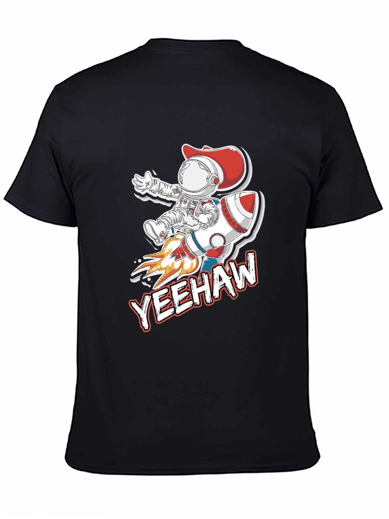 Yeehaw Space Cowboy Black T-Shirt