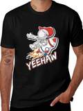 Yeehaw Space Cowboy Black T-Shirt