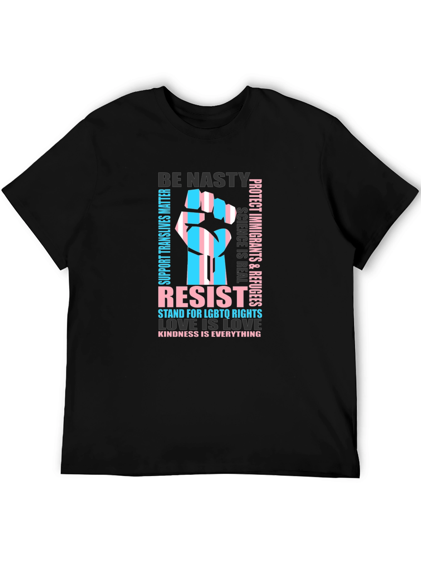 Resist LGBTQ Rights Trans Pride Graphic T-Shirt