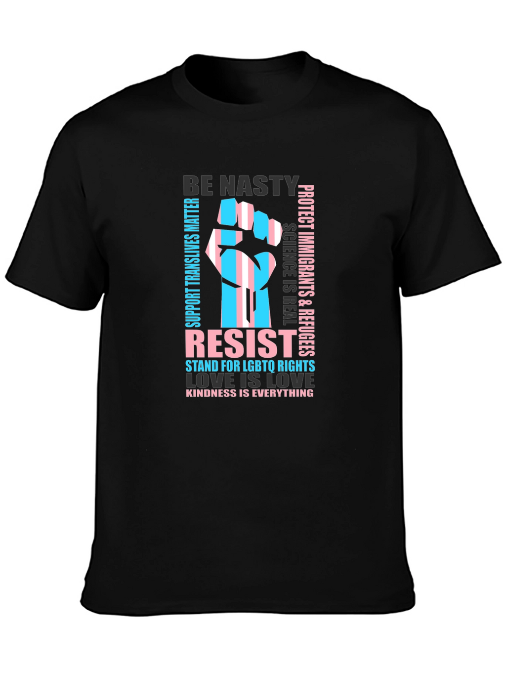 Resist LGBTQ Rights Trans Pride Graphic T-Shirt