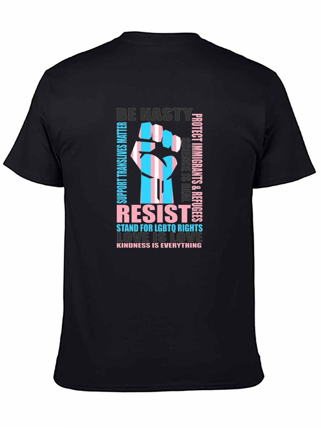Resist LGBTQ Rights Trans Pride Graphic T-Shirt