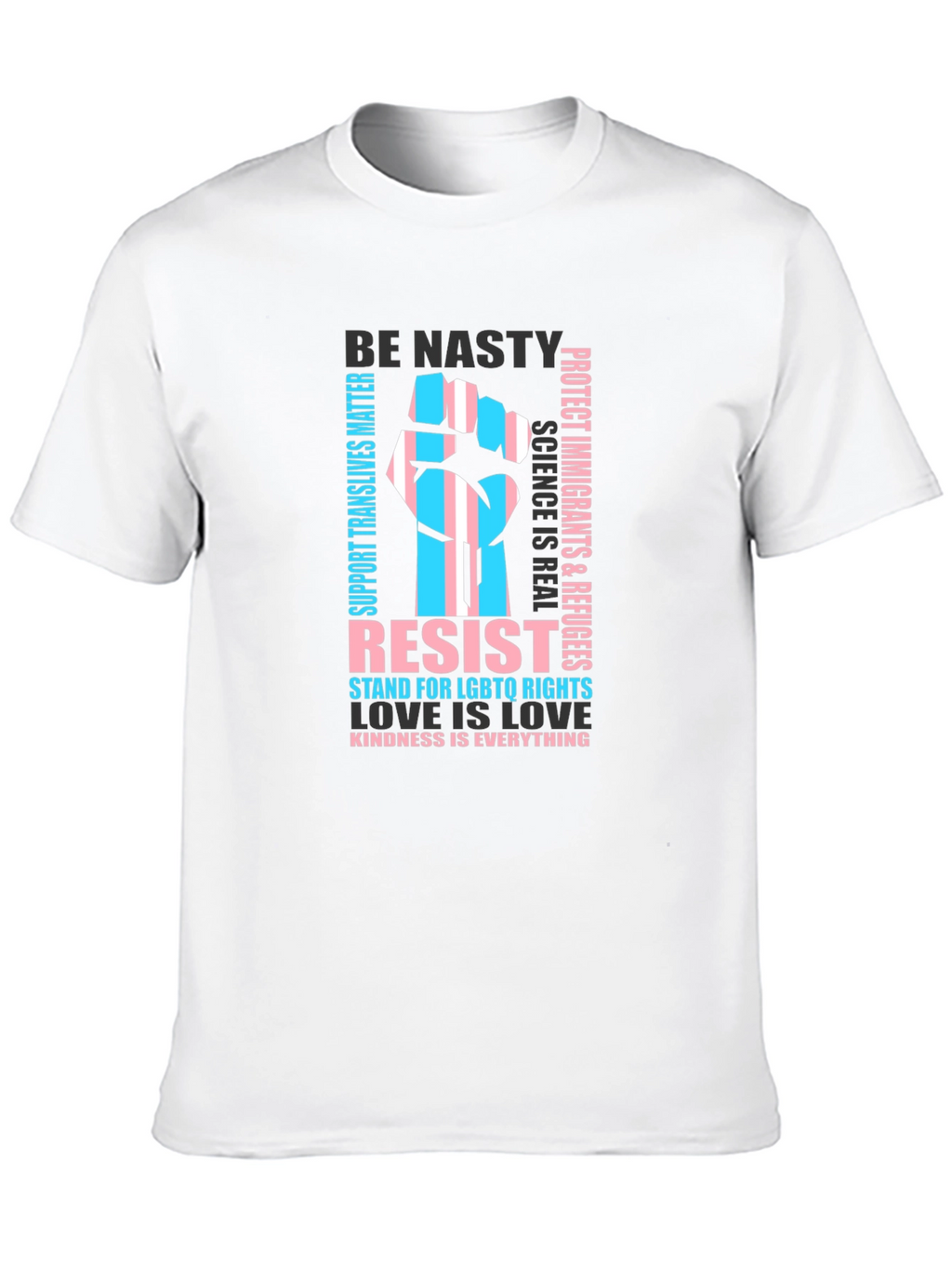 Resist LGBTQ Rights Trans Pride Graphic T-Shirt