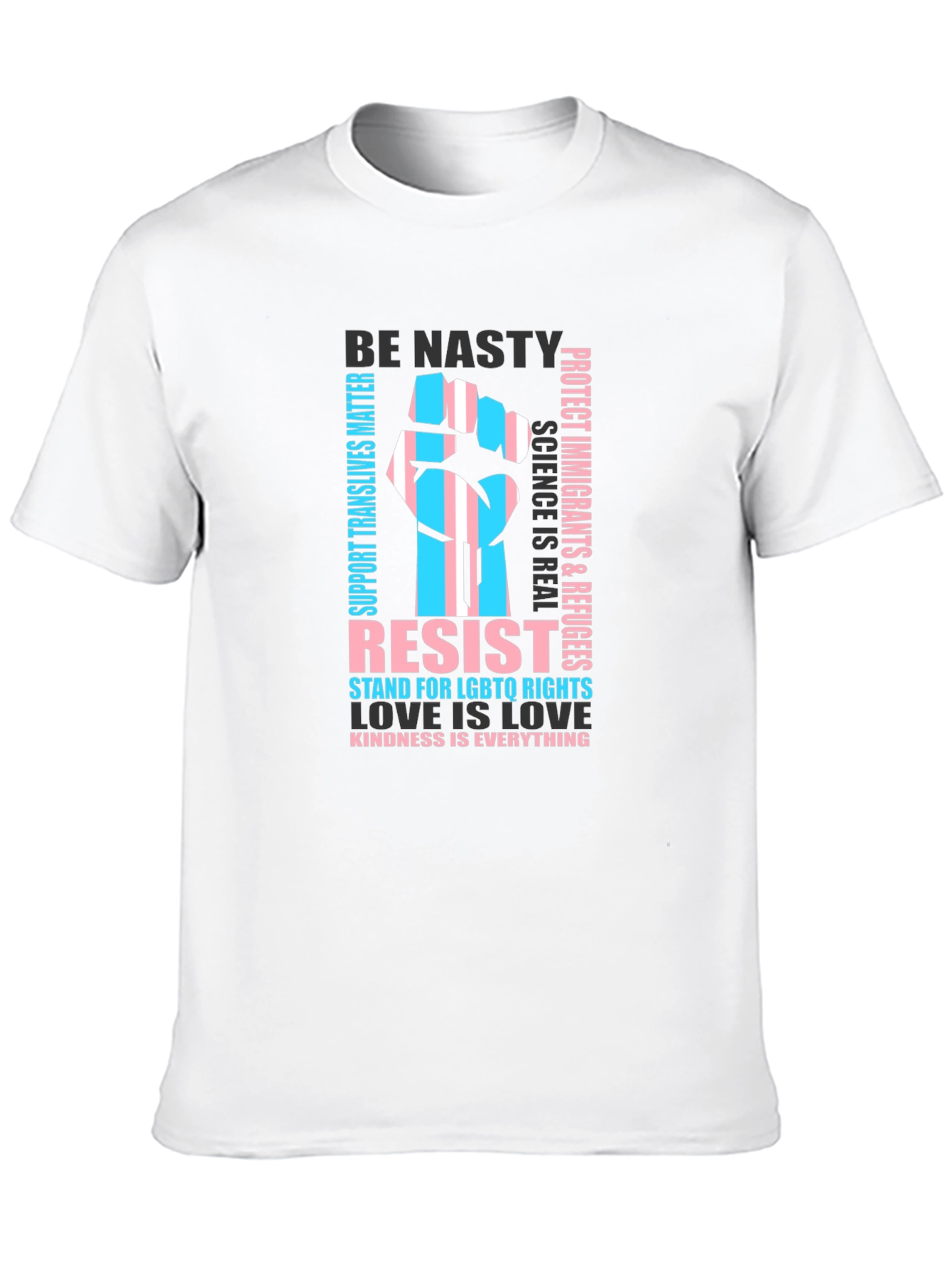Resist LGBTQ Rights Trans Pride Graphic T-Shirt