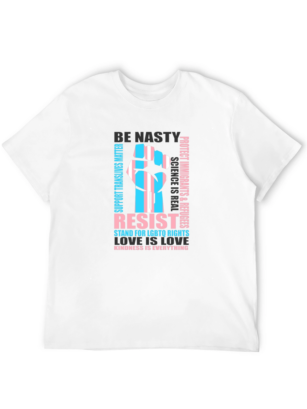 Resist LGBTQ Rights Trans Pride Graphic T-Shirt