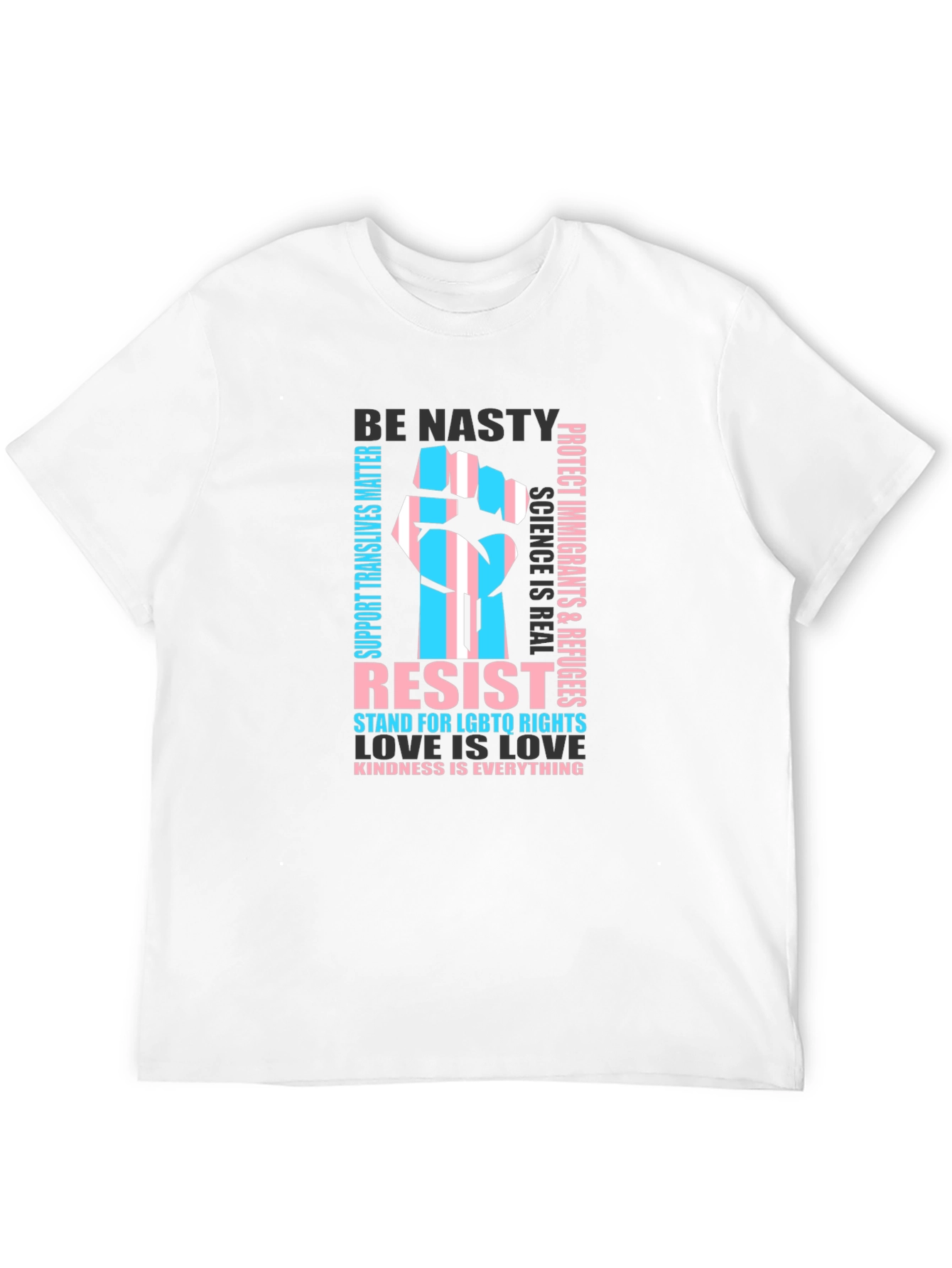 Resist LGBTQ Rights Trans Pride Graphic T-Shirt