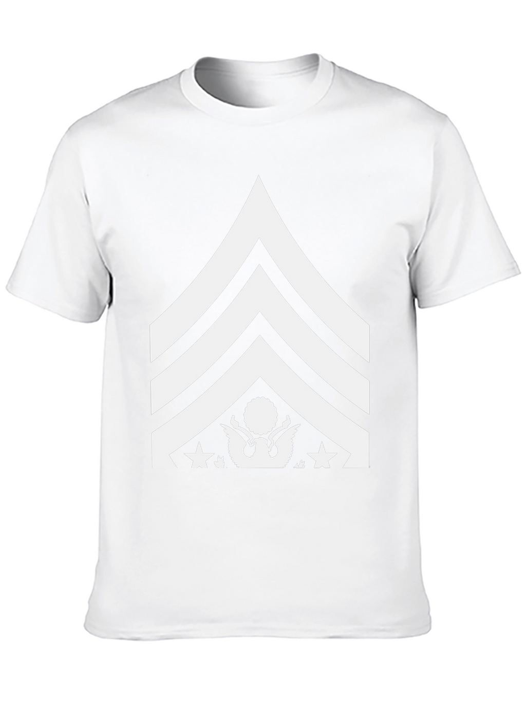 Military Rank Graphic Tee - Black