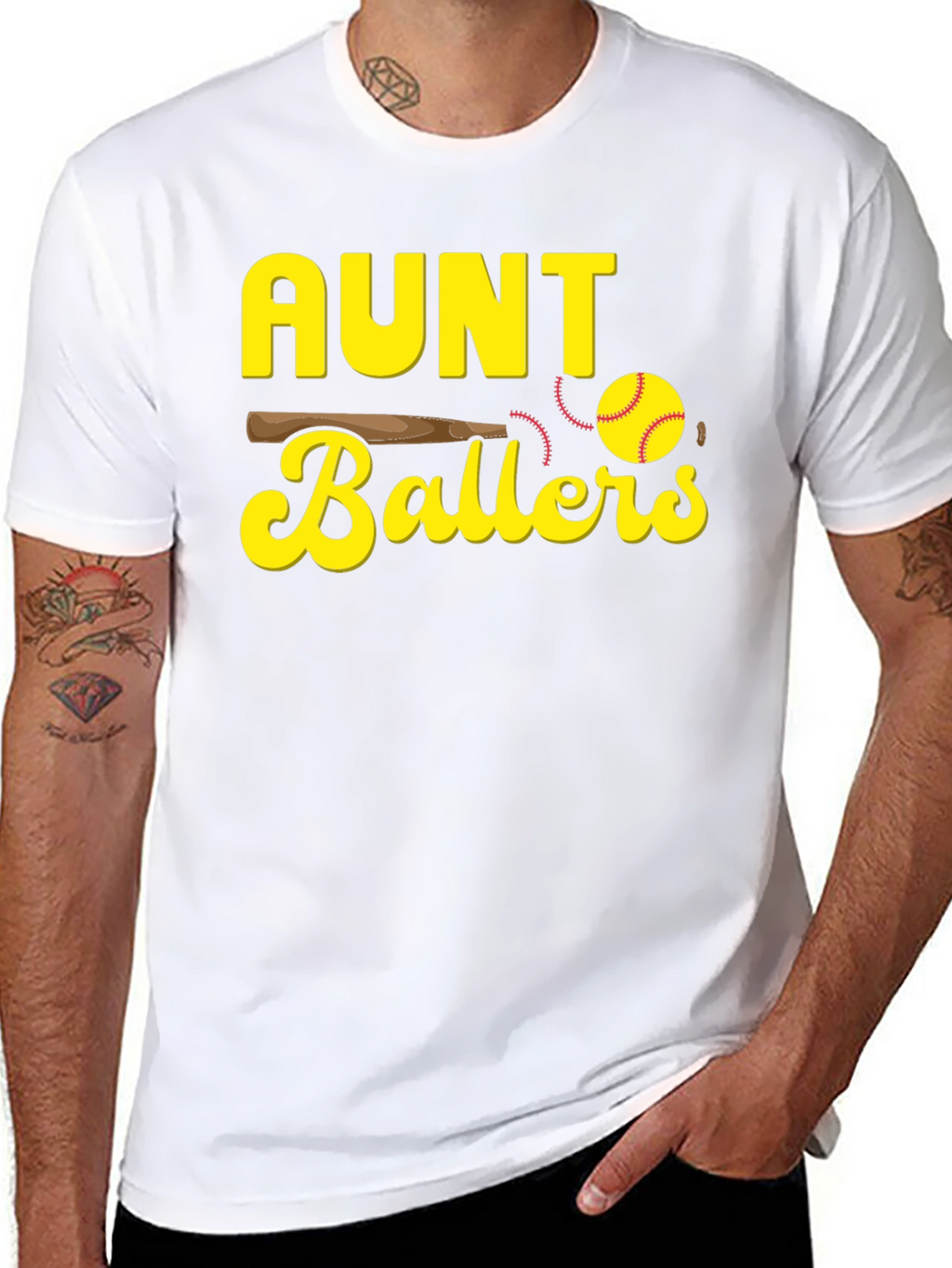 Aunt Ballers T-Shirt - Baseball Graphic Tee