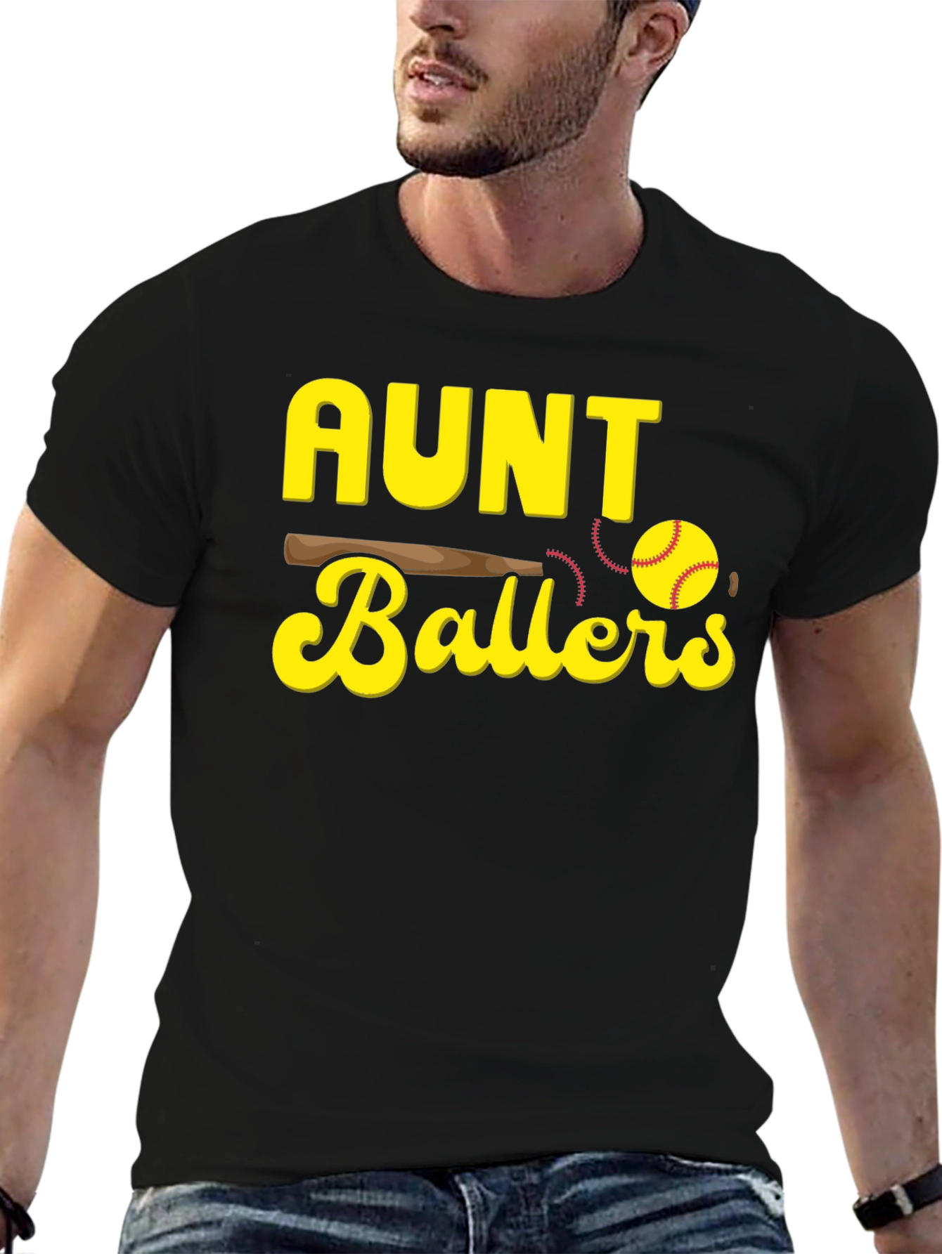 Aunt Ballers T-Shirt - Baseball Graphic Tee