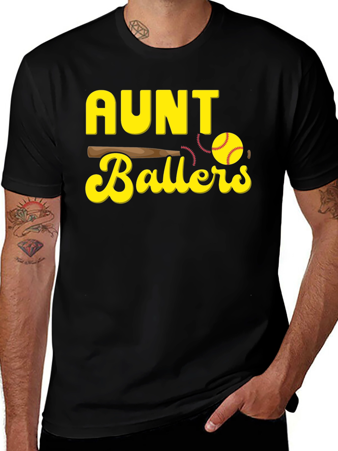 Aunt Ballers T-Shirt - Baseball Graphic Tee