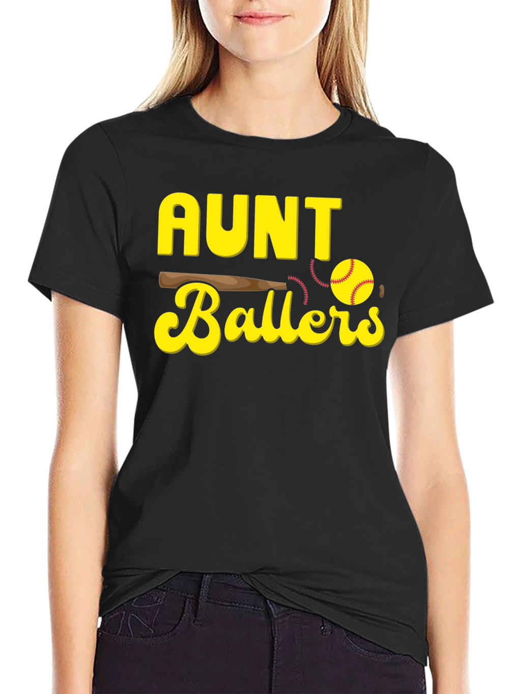 Aunt Ballers T-Shirt - Baseball Graphic Tee
