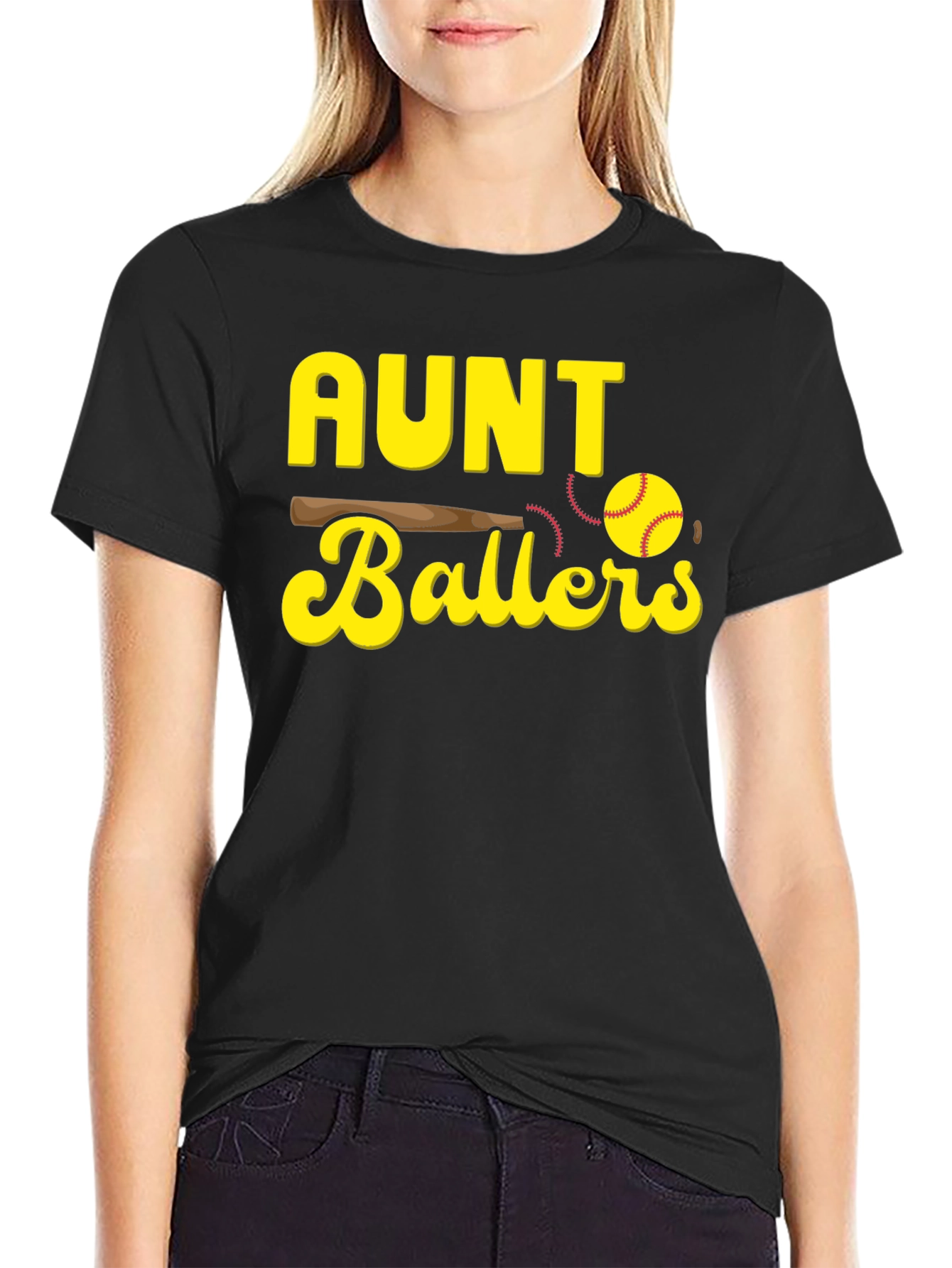 Aunt Ballers T-Shirt - Baseball Graphic Tee