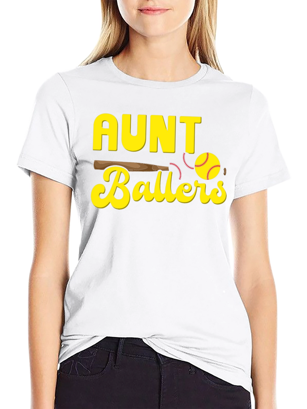 Aunt Ballers T-Shirt - Baseball Graphic Tee