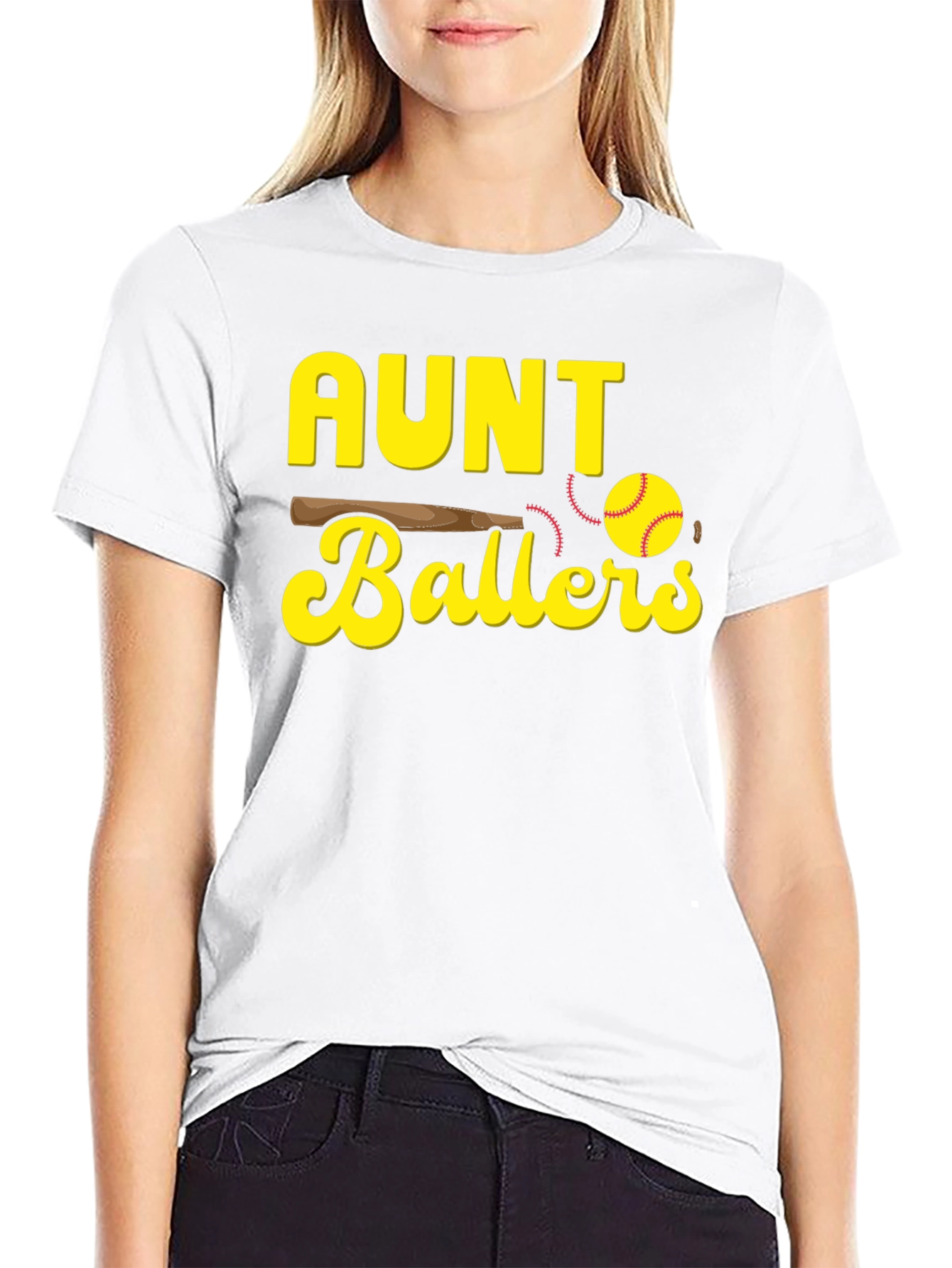 Aunt Ballers T-Shirt - Baseball Graphic Tee