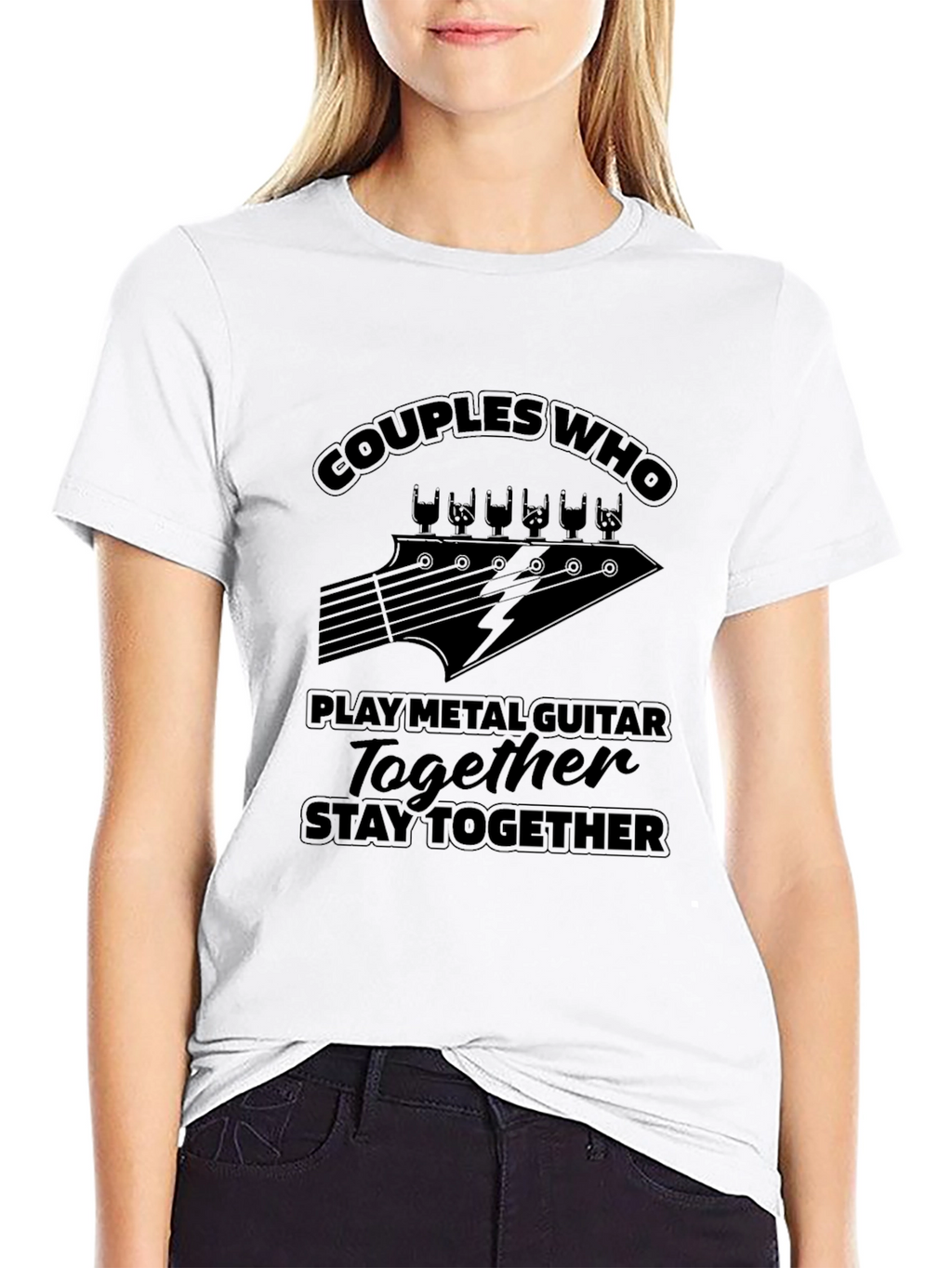 Couples Who Play Metal Guitar T-Shirt
