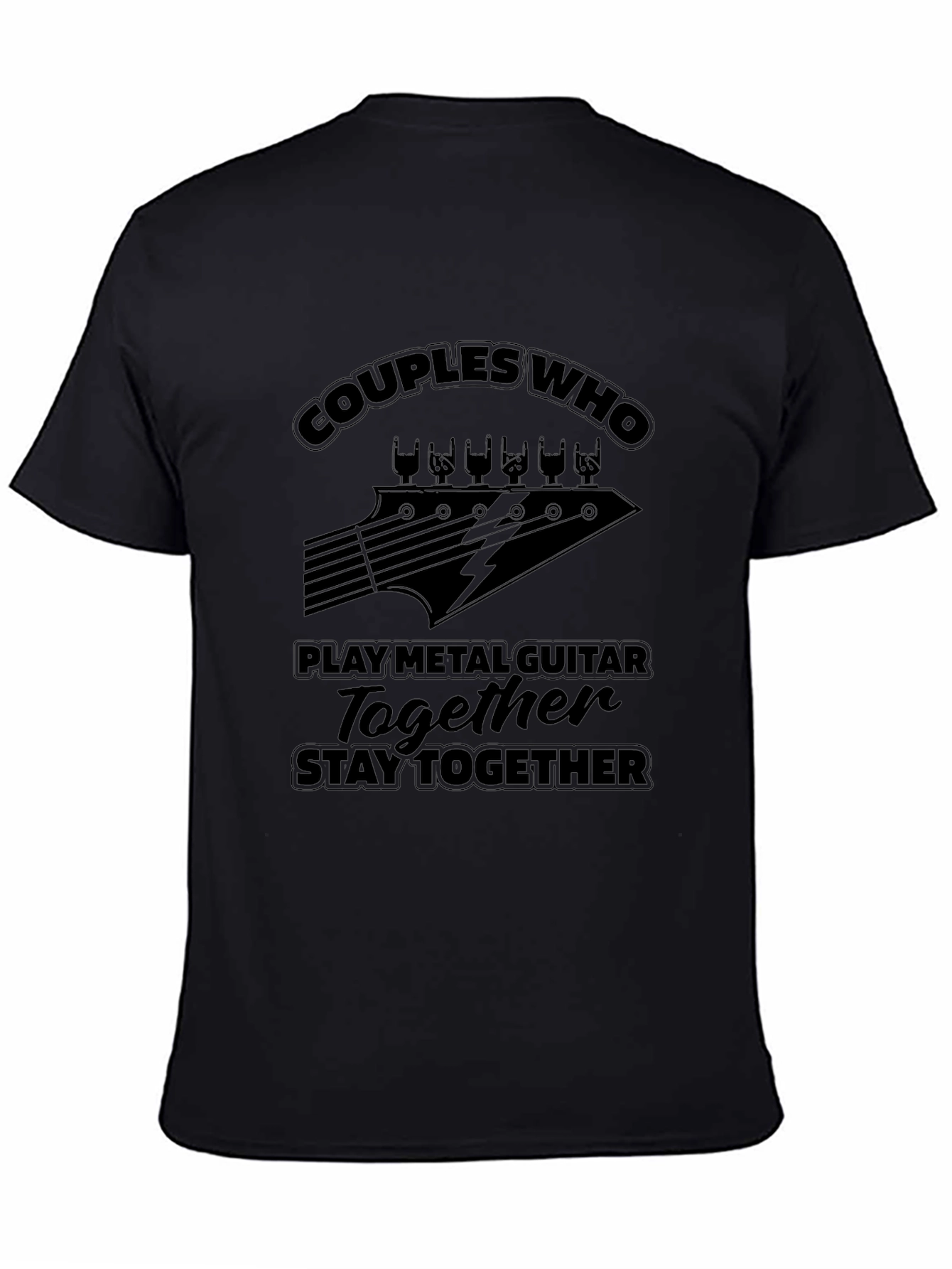 Couples Who Play Metal Guitar T-Shirt