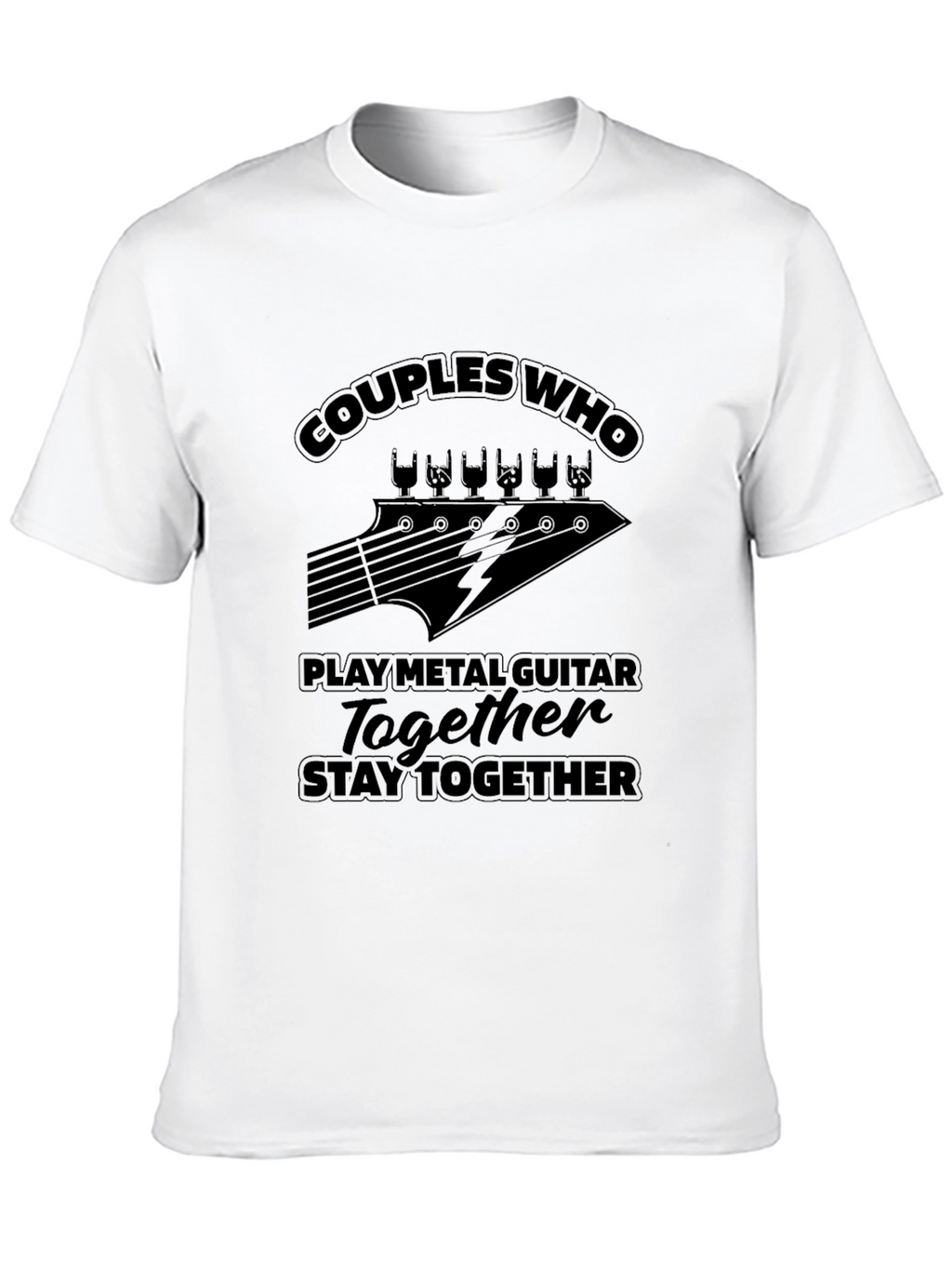 Couples Who Play Metal Guitar T-Shirt