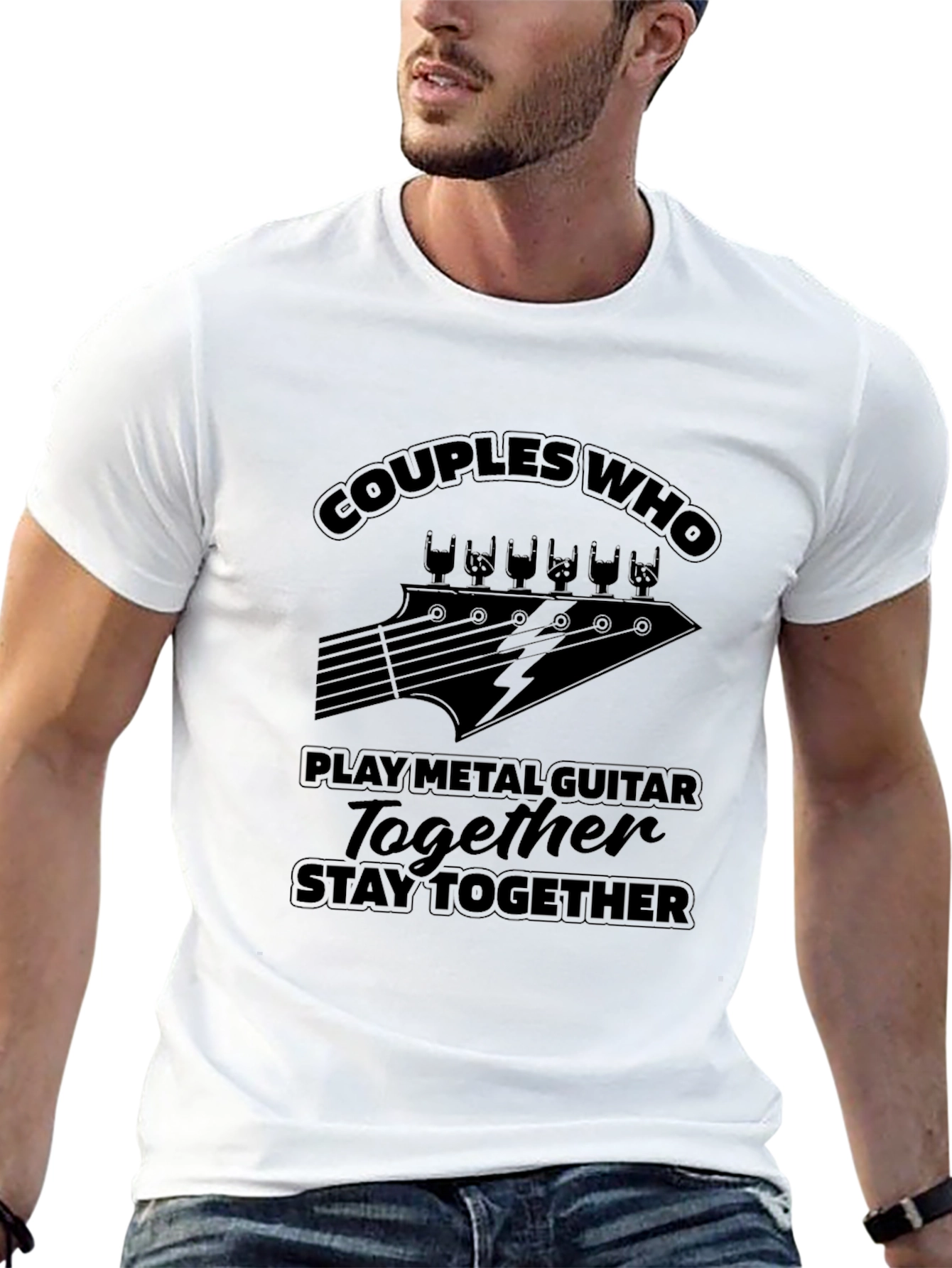 Couples Who Play Metal Guitar T-Shirt