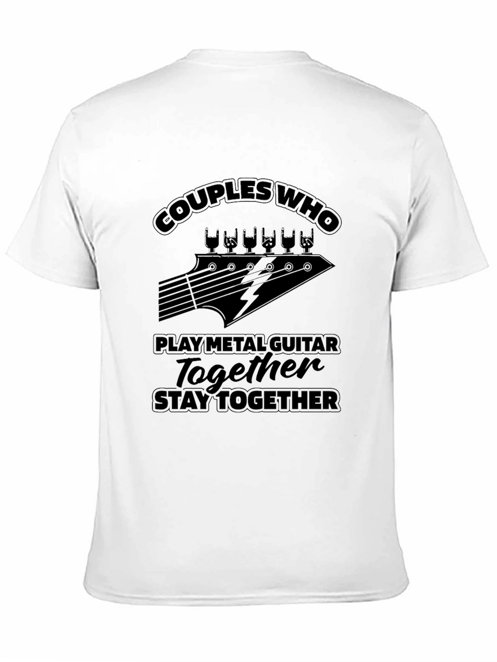 Couples Who Play Metal Guitar T-Shirt
