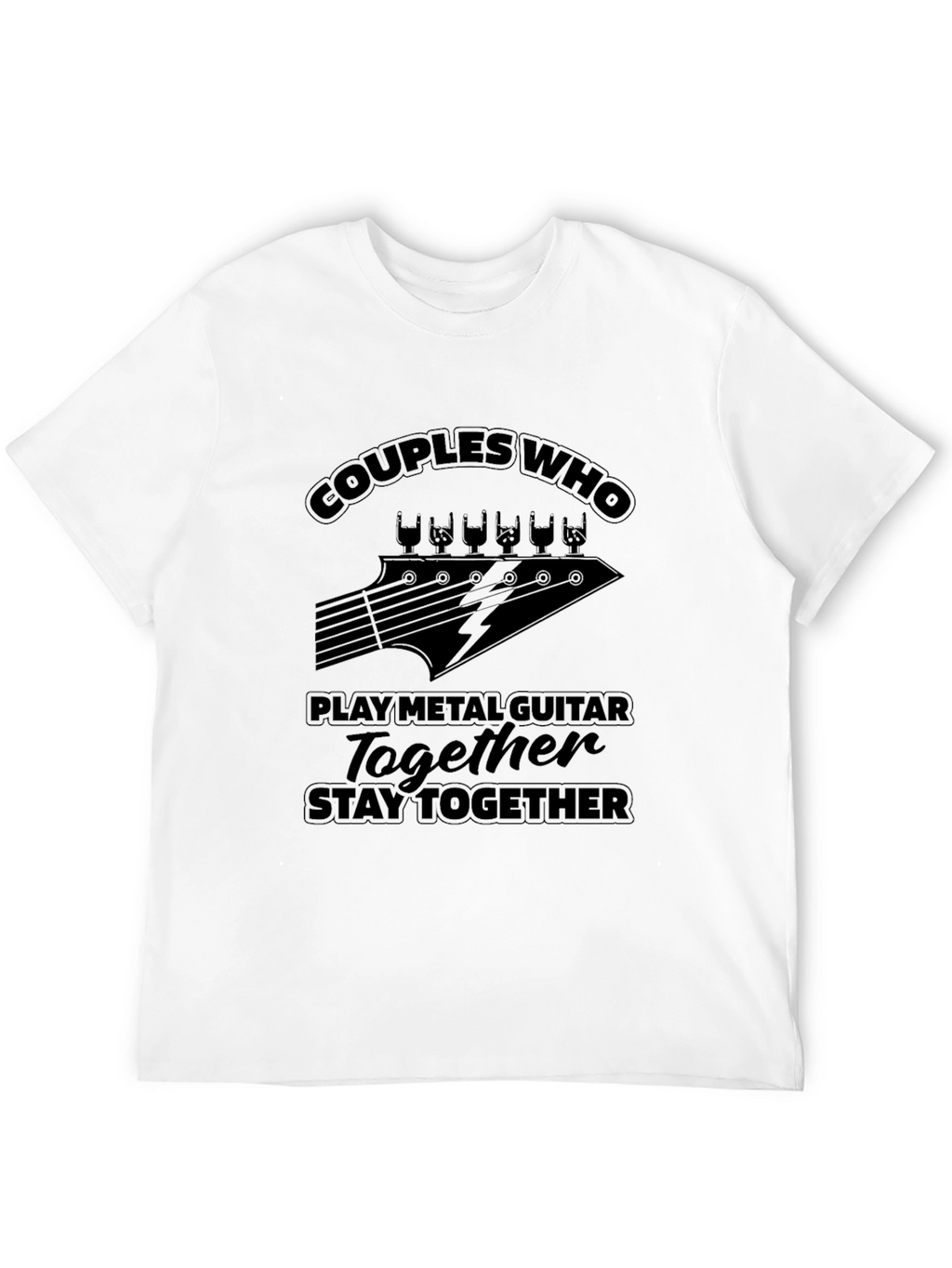 Couples Who Play Metal Guitar T-Shirt