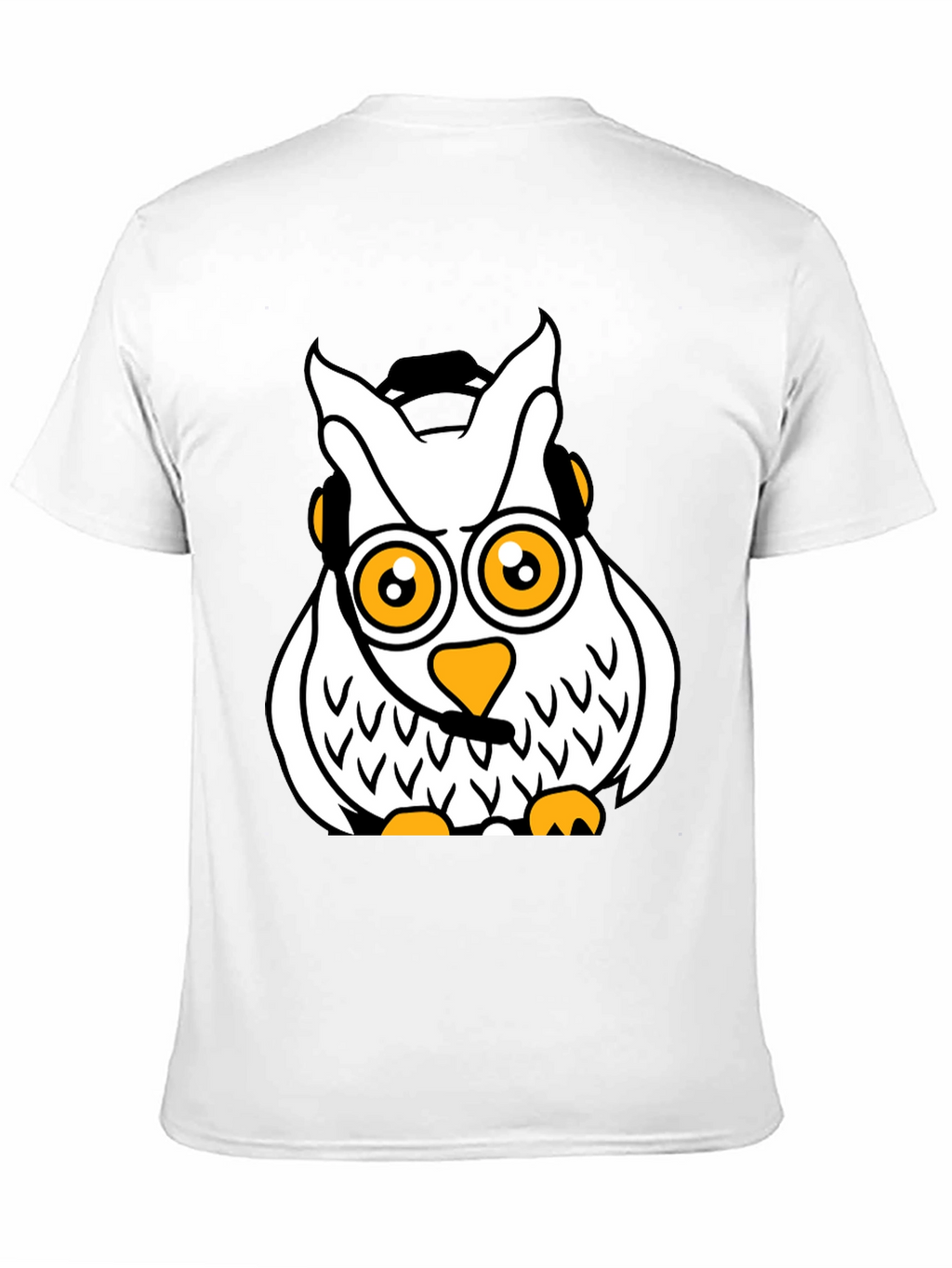 Cool Owl Graphic T-Shirt - Black