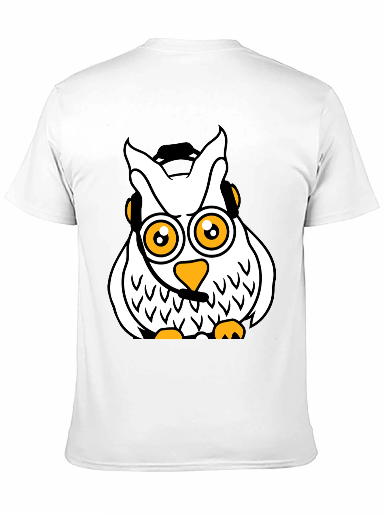 Cool Owl Graphic T-Shirt - Black