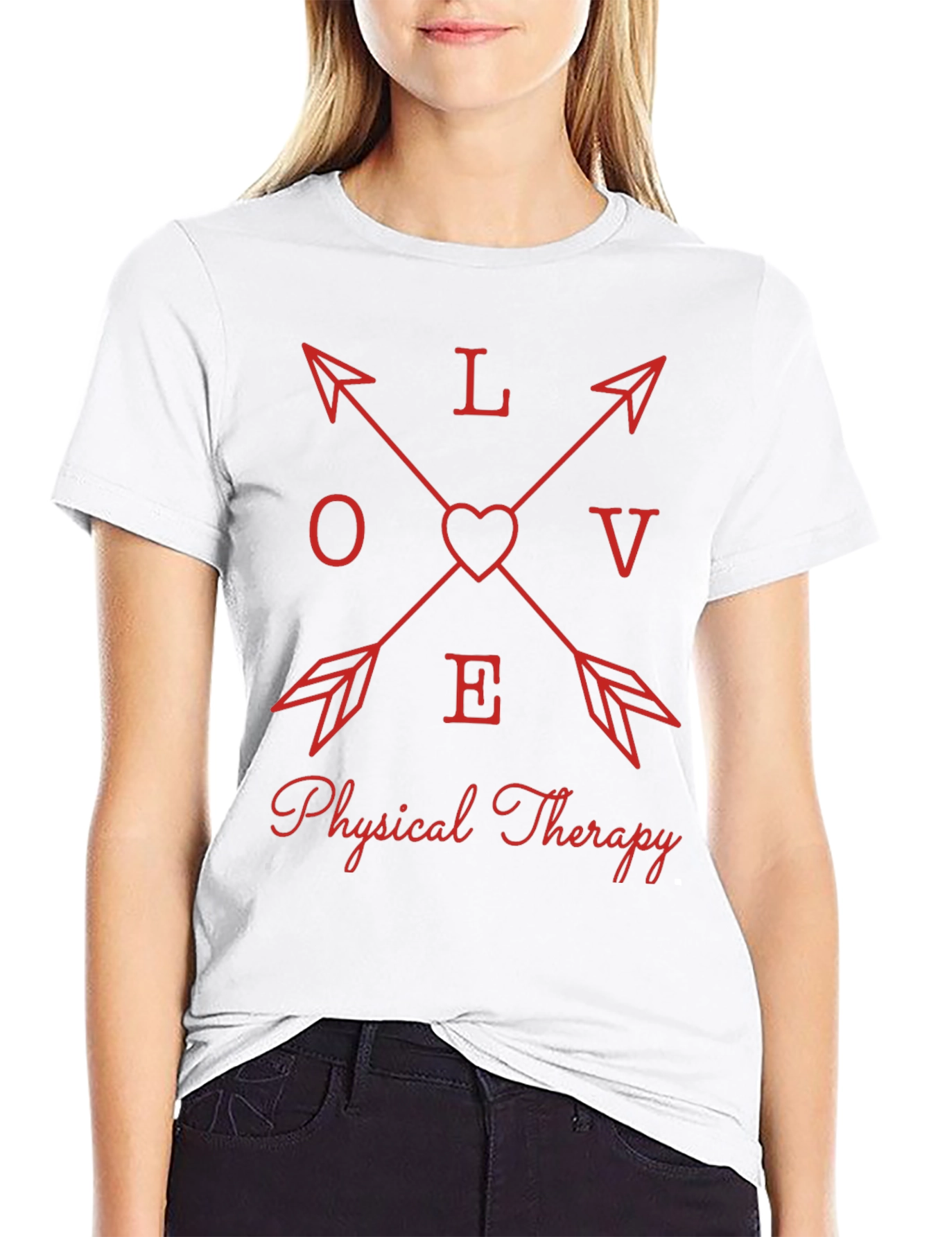 Love Physical Therapy Arrow T-Shirt