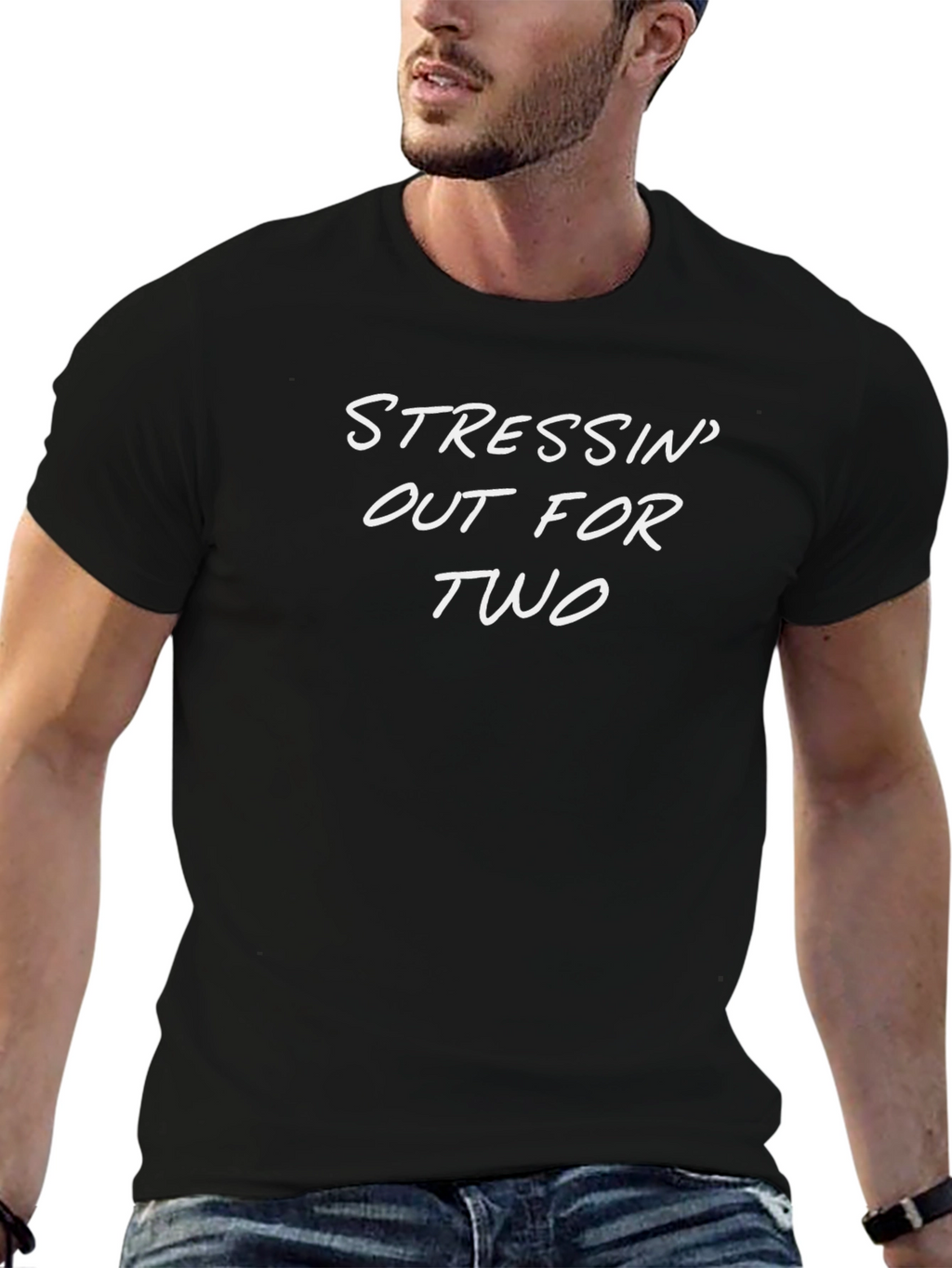 Stressed Out for Two Black T-Shirt