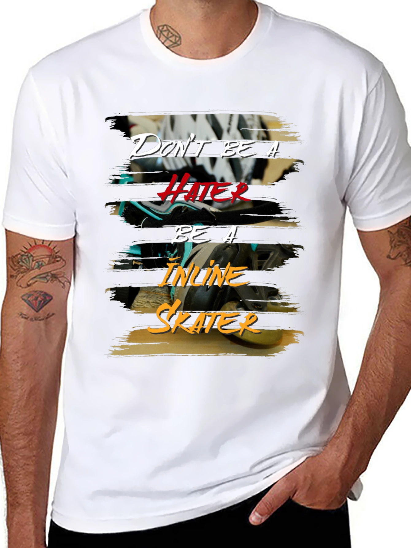 Dont Be A Hater Inline Skater T-Shirt