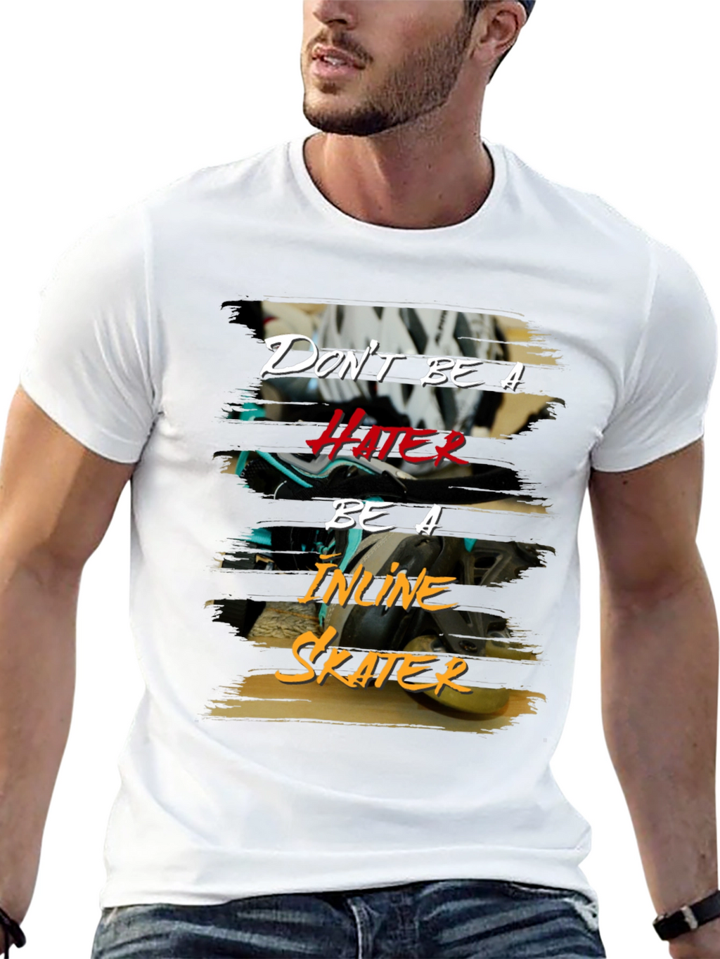 Dont Be A Hater Inline Skater T-Shirt